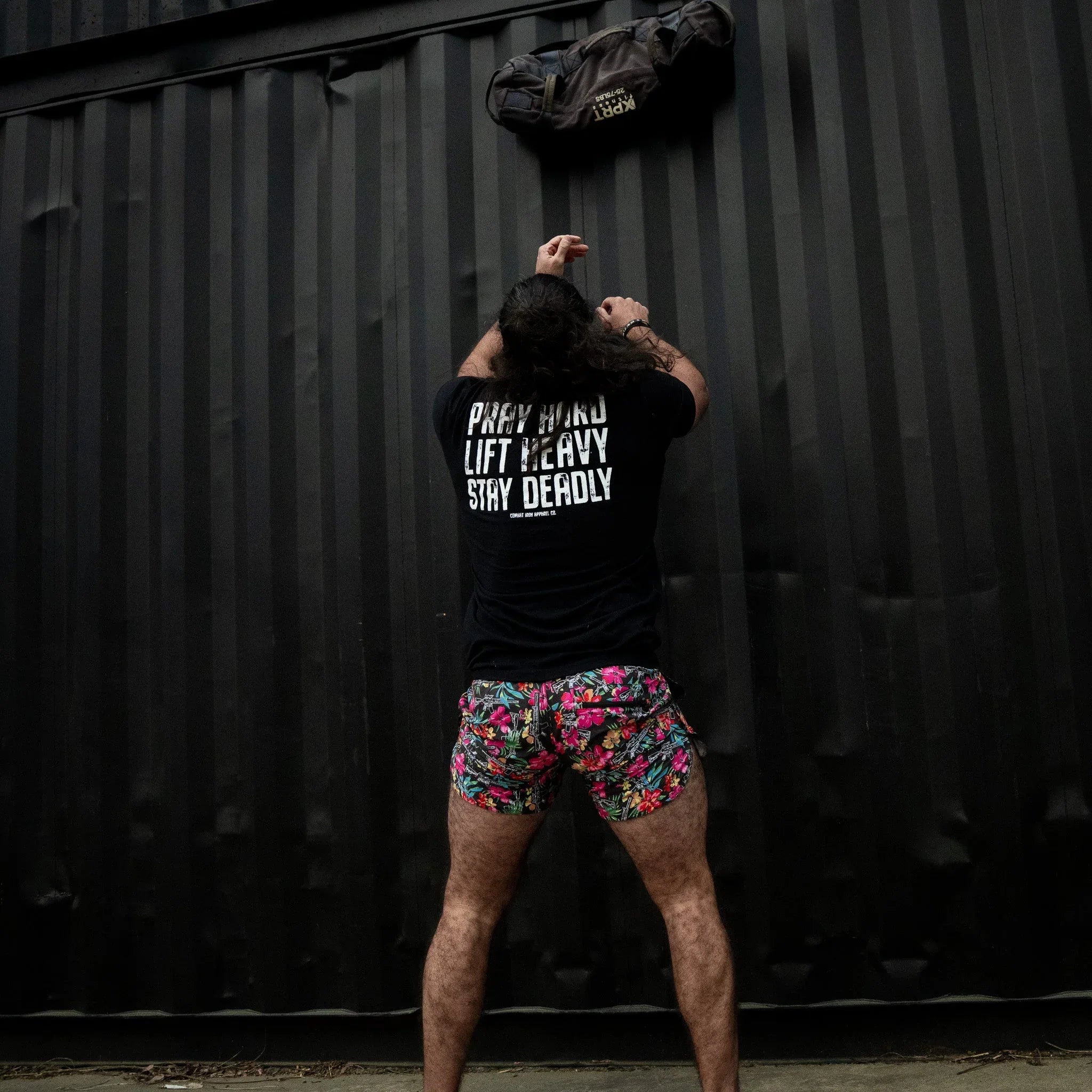 Pray Hard. Lift Heavy. Stay Deadly. V2 Men's T-Shirt - Combat Iron Apparel Co.