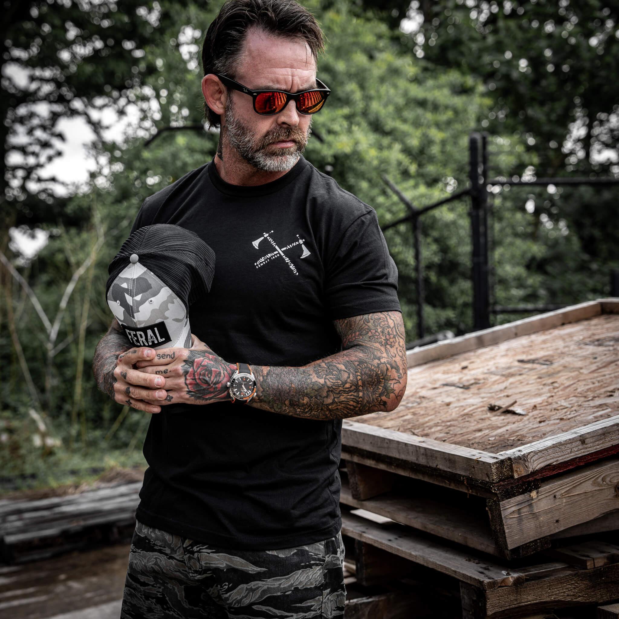 Dying is Easy. Surviving Is Hard Men's T-Shirt - Combat Iron Apparel Co.