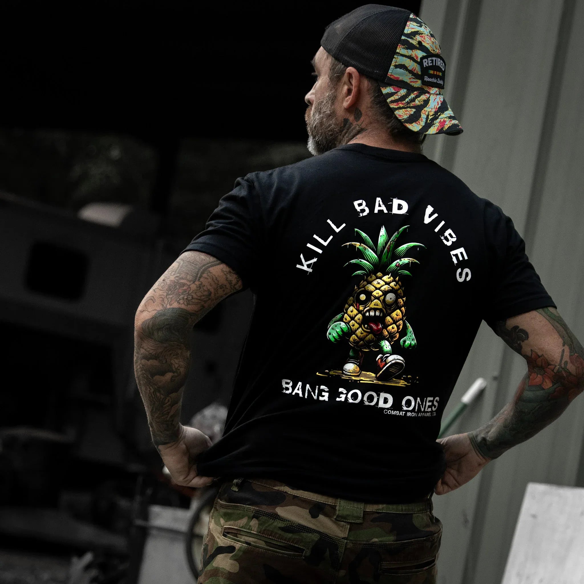 Kill Bad Vibes Men's T-Shirt - Combat Iron Apparel Co.