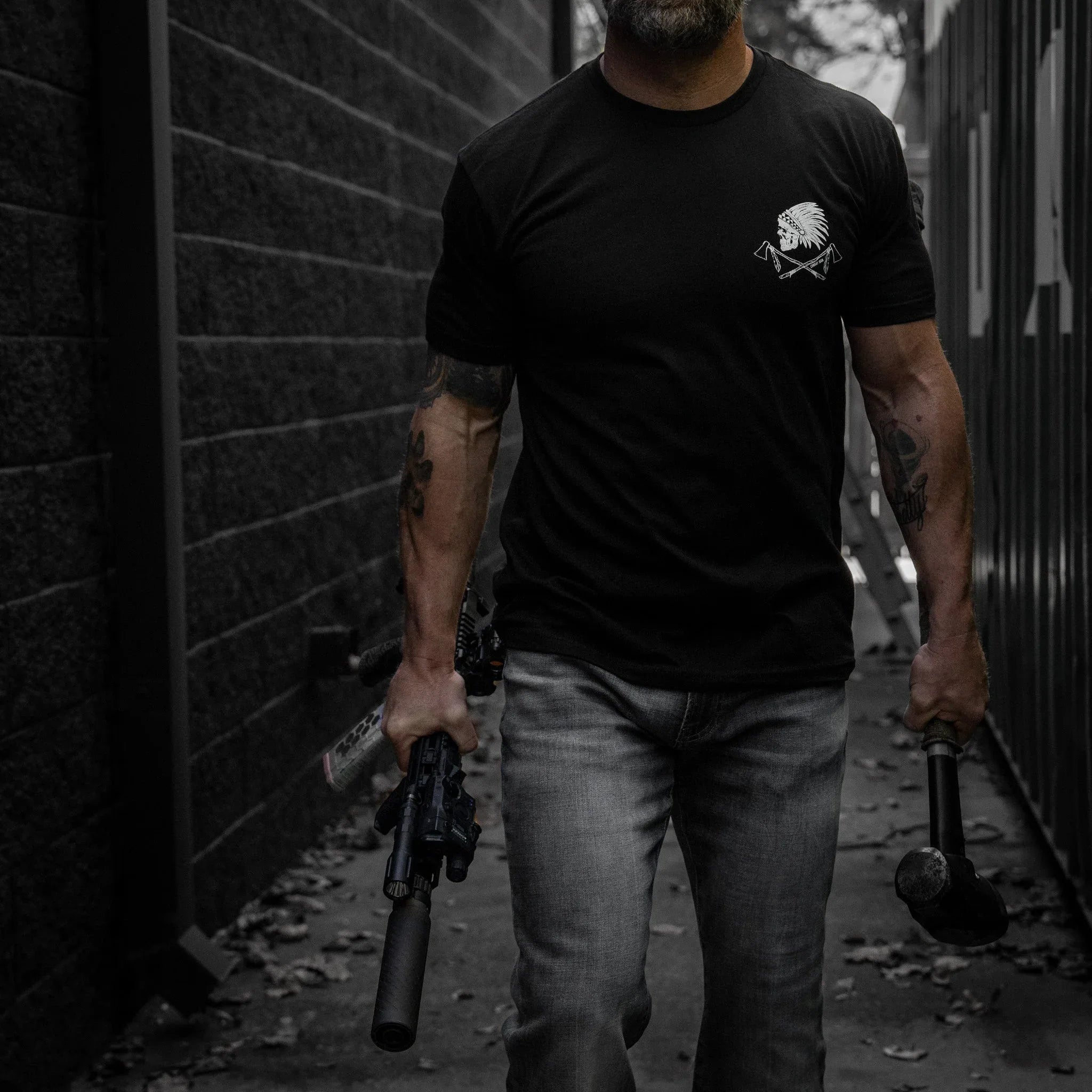 Live. Laugh. Violence. Men's T-Shirt - Combat Iron Apparel Co.