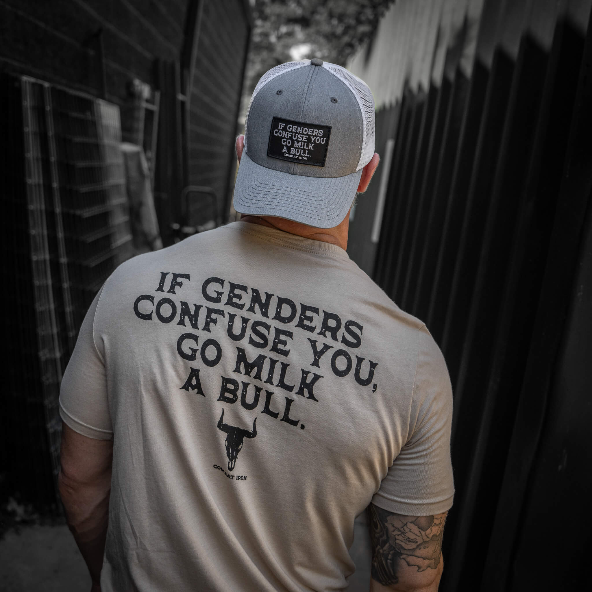 If Genders Confuse You, Go Milk a Bull Men's T-Shirt - Combat Iron Apparel Co.