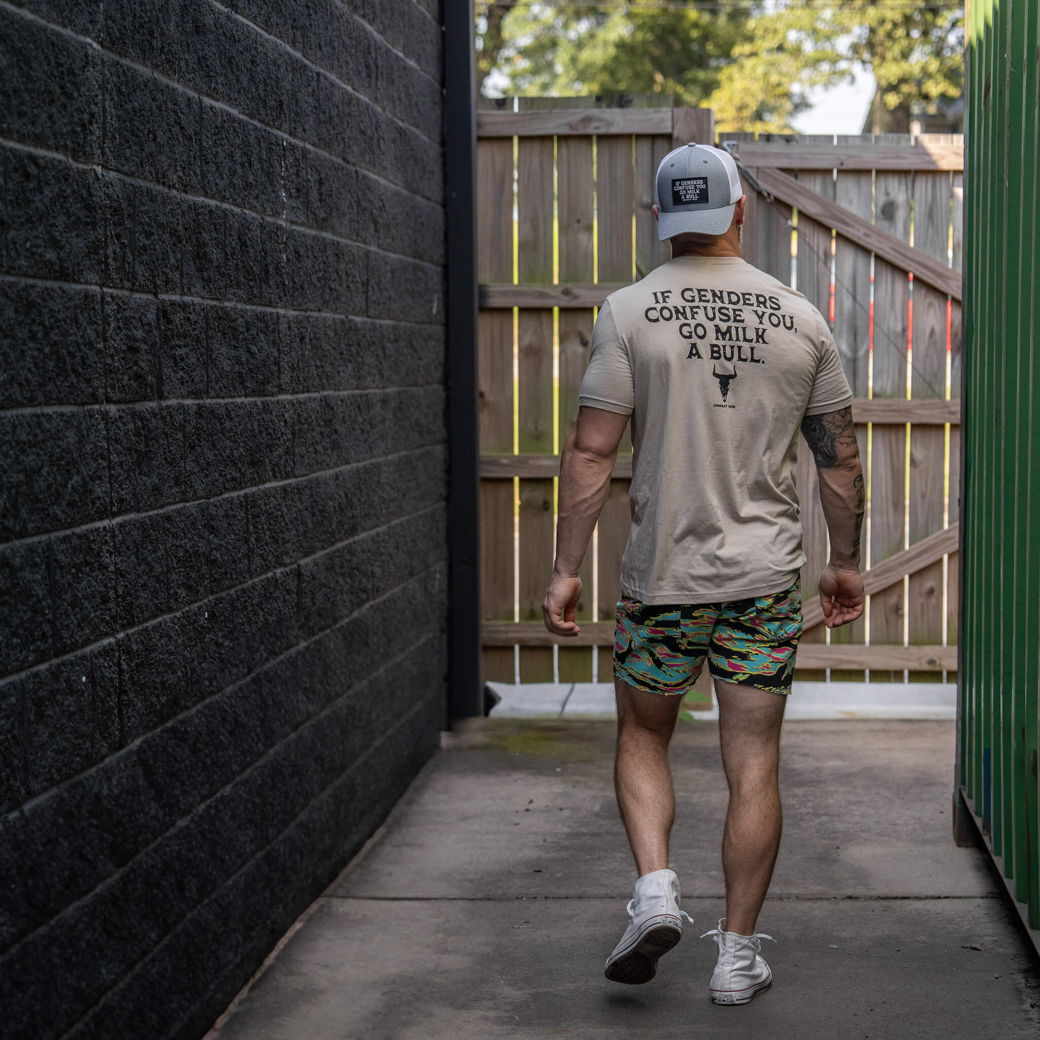 If Genders Confuse You, Go Milk a Bull Men's T-Shirt - Combat Iron Apparel Co.