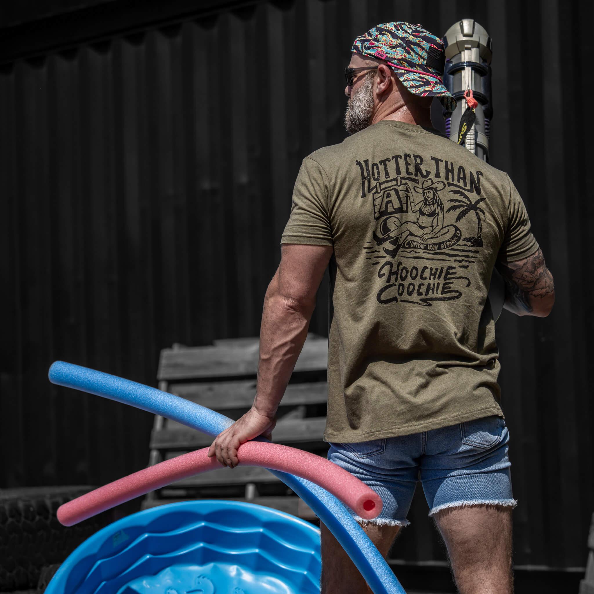 Hotter Than A Hoochie Coochie Men's T-Shirt - Combat Iron Apparel Co.