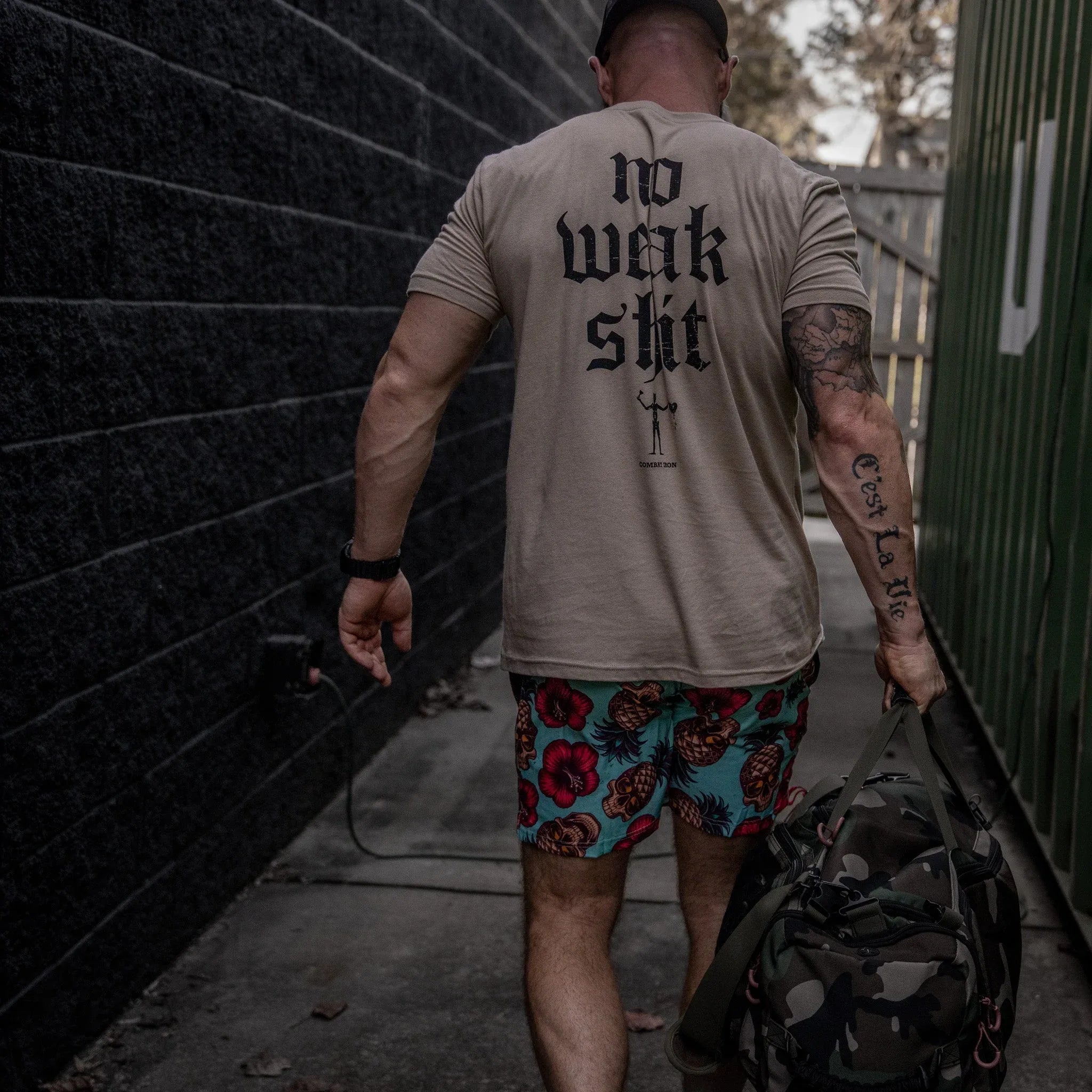 No Weak Shit Men's T-Shirt - Combat Iron Apparel Co.