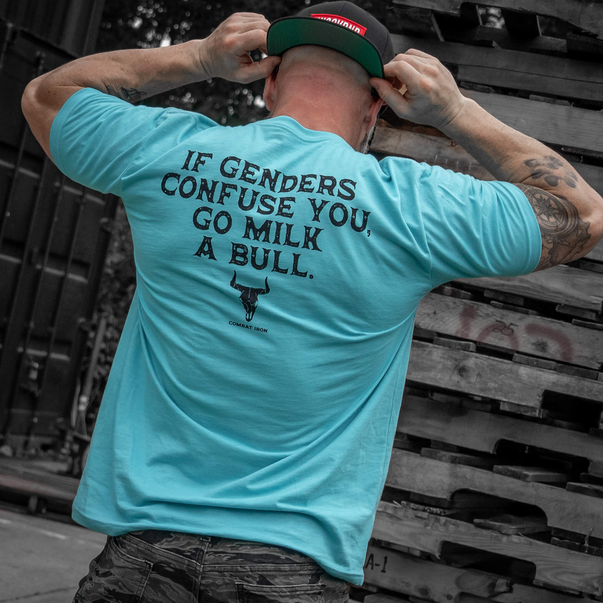 If Genders Confuse You, Go Milk a Bull Men's T-Shirt - Combat Iron Apparel Co.