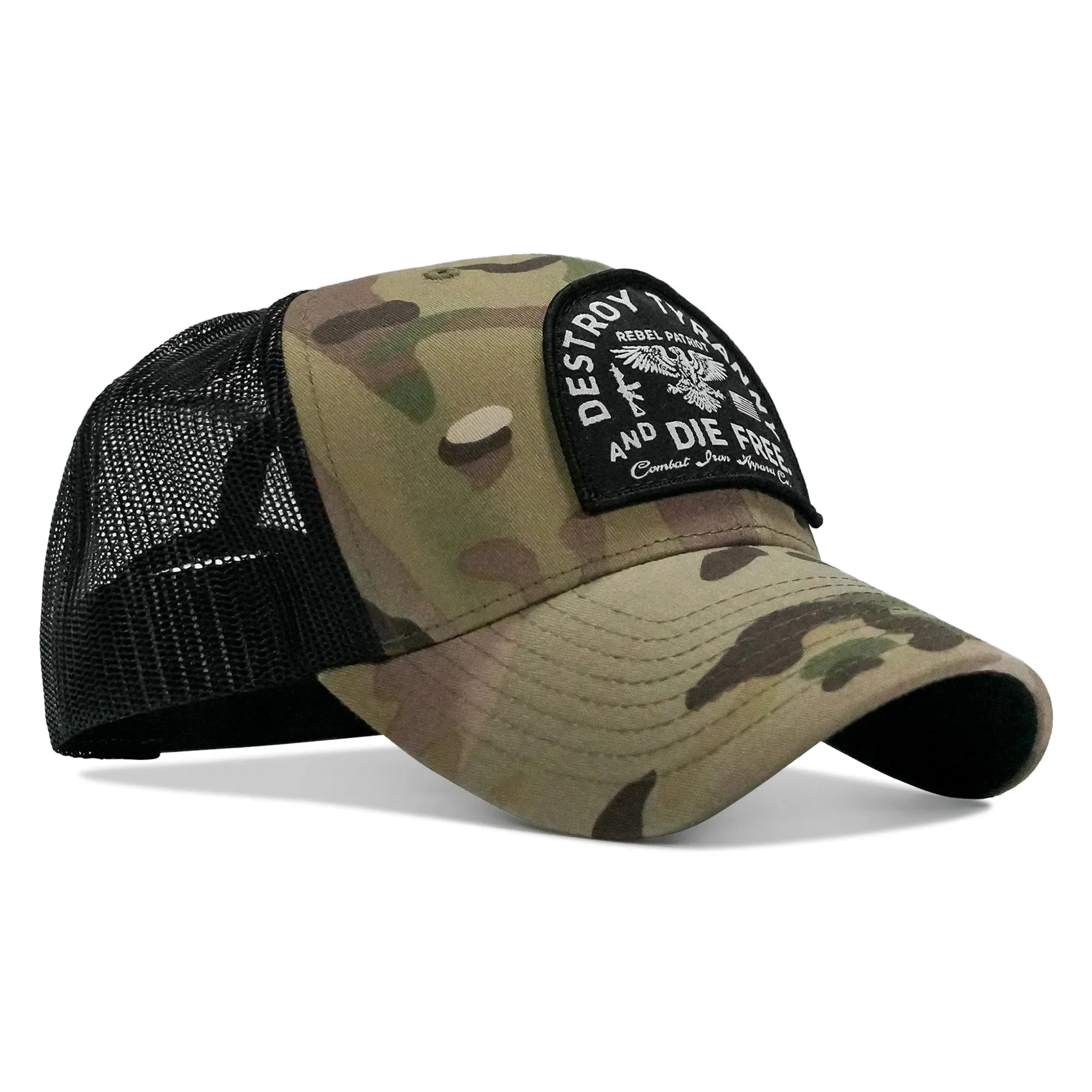 Destroy Tyranny and Die Free Patch Snapback - Combat Iron Apparel Co.
