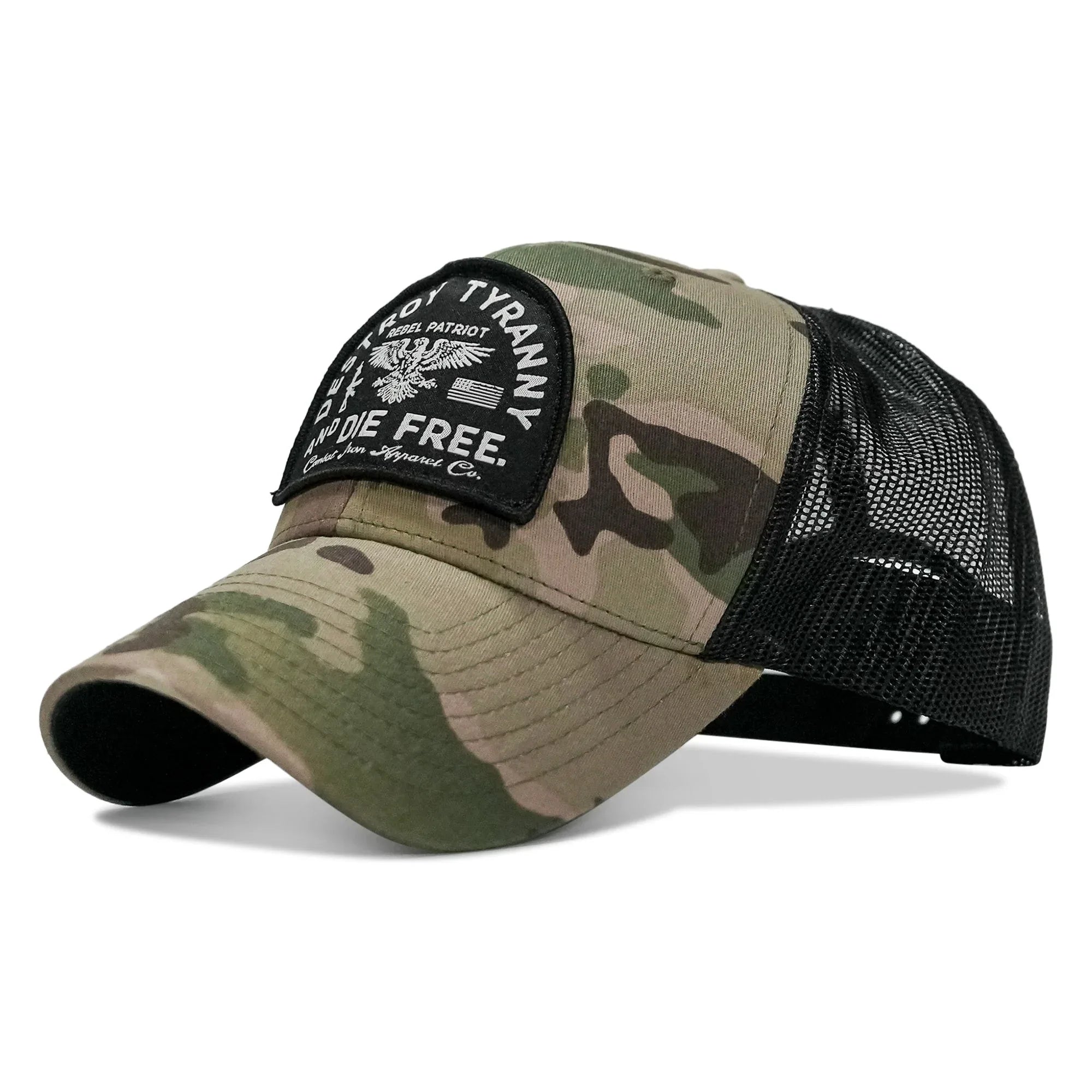 Destroy Tyranny and Die Free Patch Snapback - Combat Iron Apparel Co.