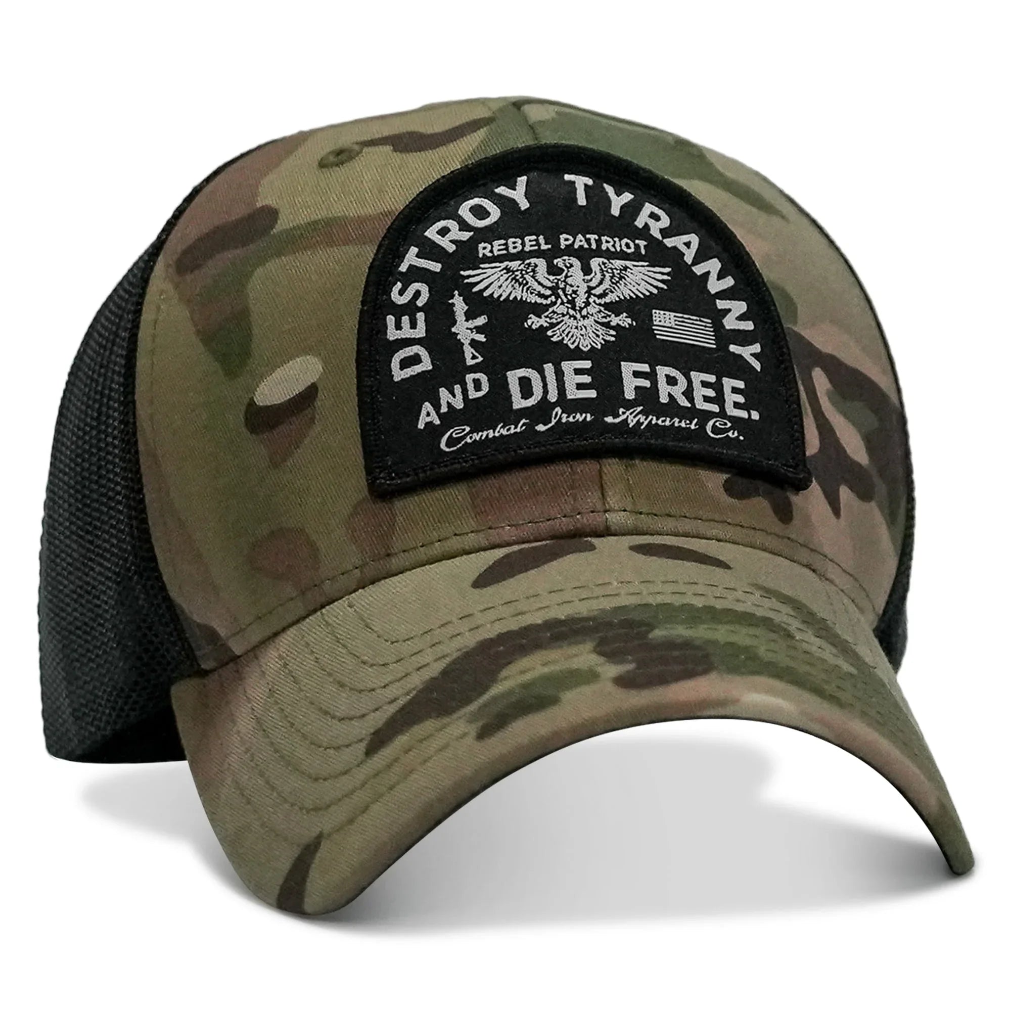 Destroy Tyranny and Die Free Patch Snapback - Combat Iron Apparel Co.