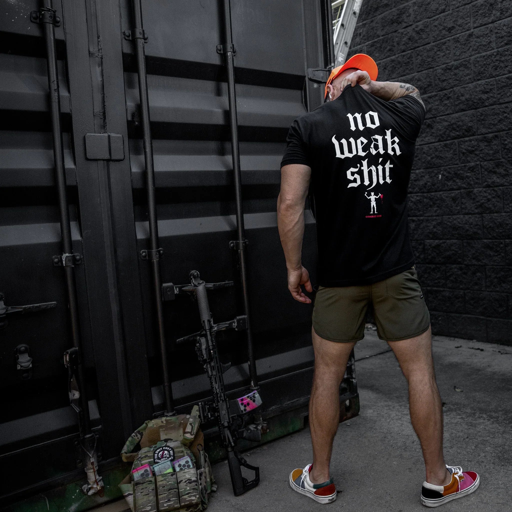 No Weak Shit Men's T-Shirt - Combat Iron Apparel Co.