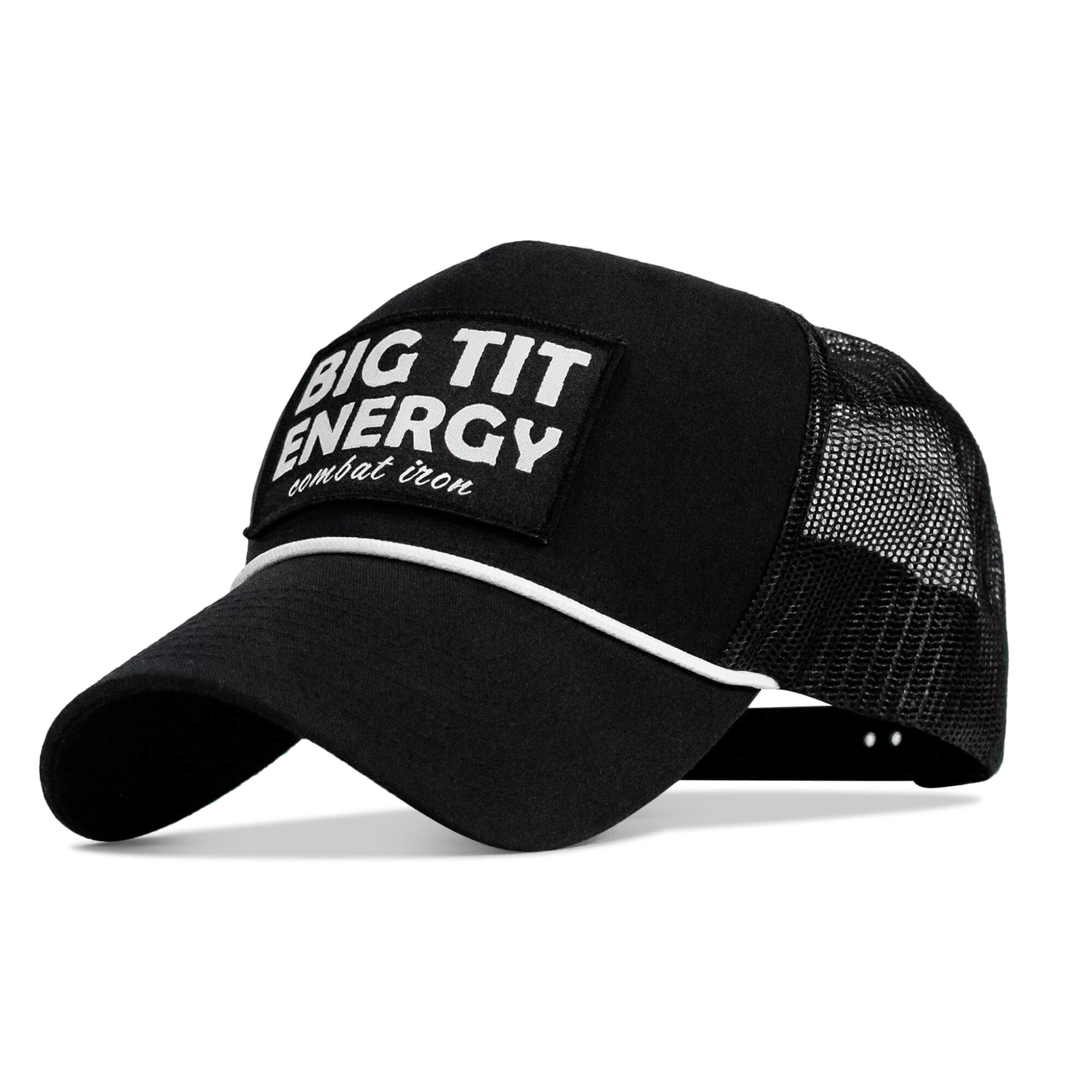 Big Tit Energy Patch Rope Snapback Hat - Combat Iron Apparel Co.