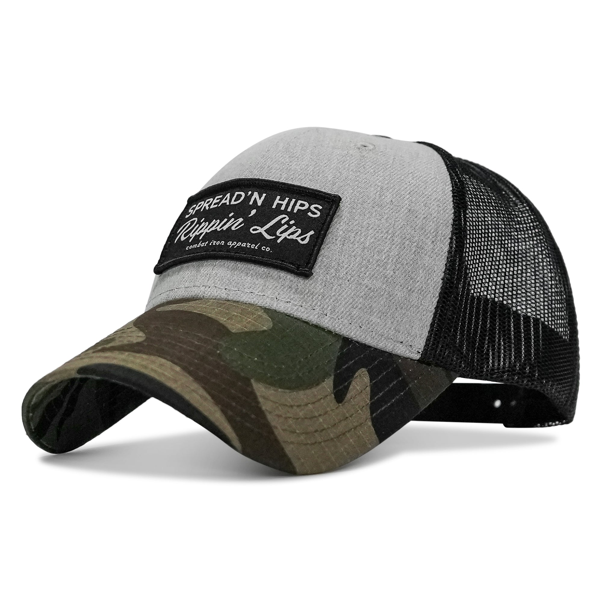 Spreadin' Hips Rippin' Lips Patch Snapback  - Combat Iron Apparel Co.