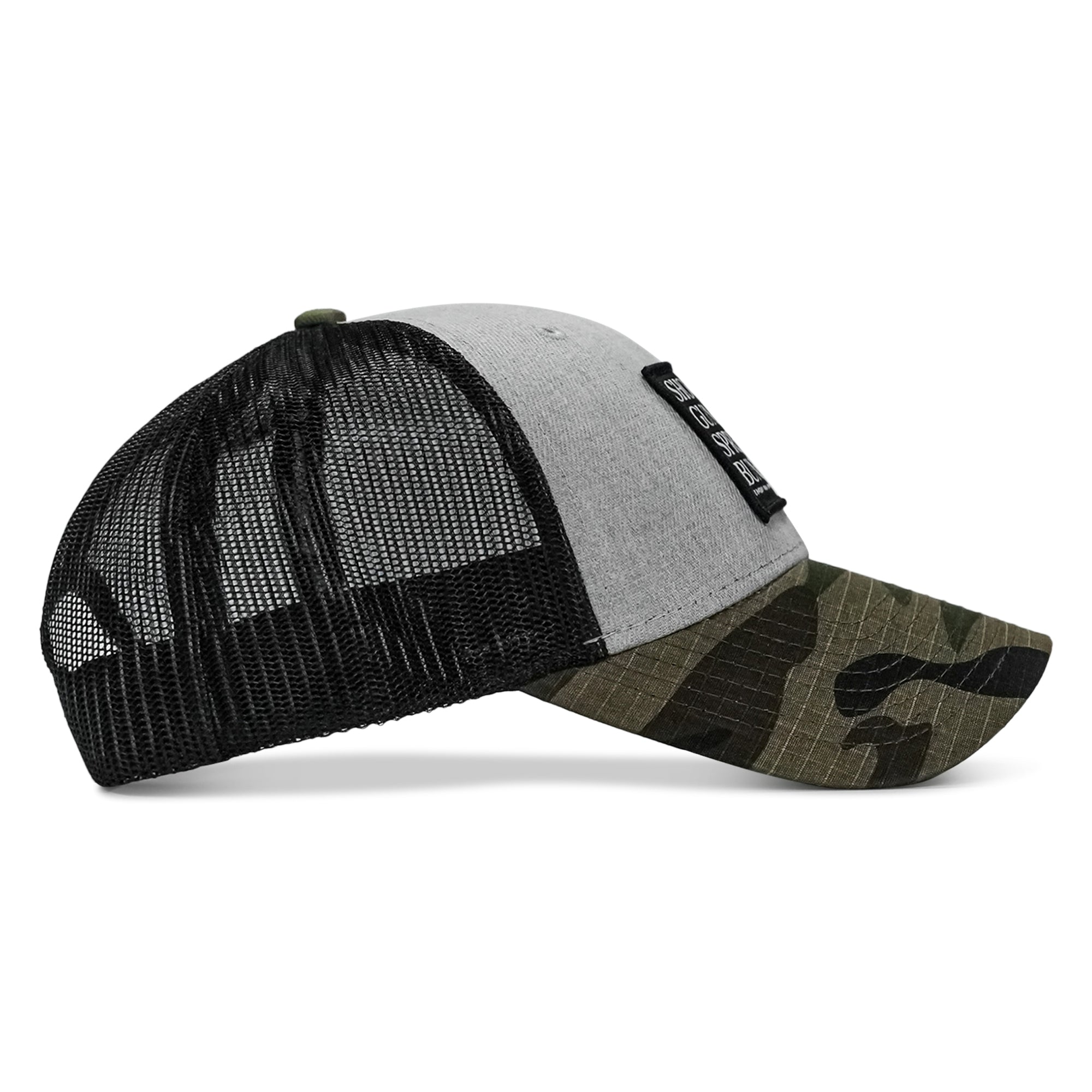 Shooting Guns & Spread'n Buns Patch Snapback Hat - Combat Iron Apparel Co.