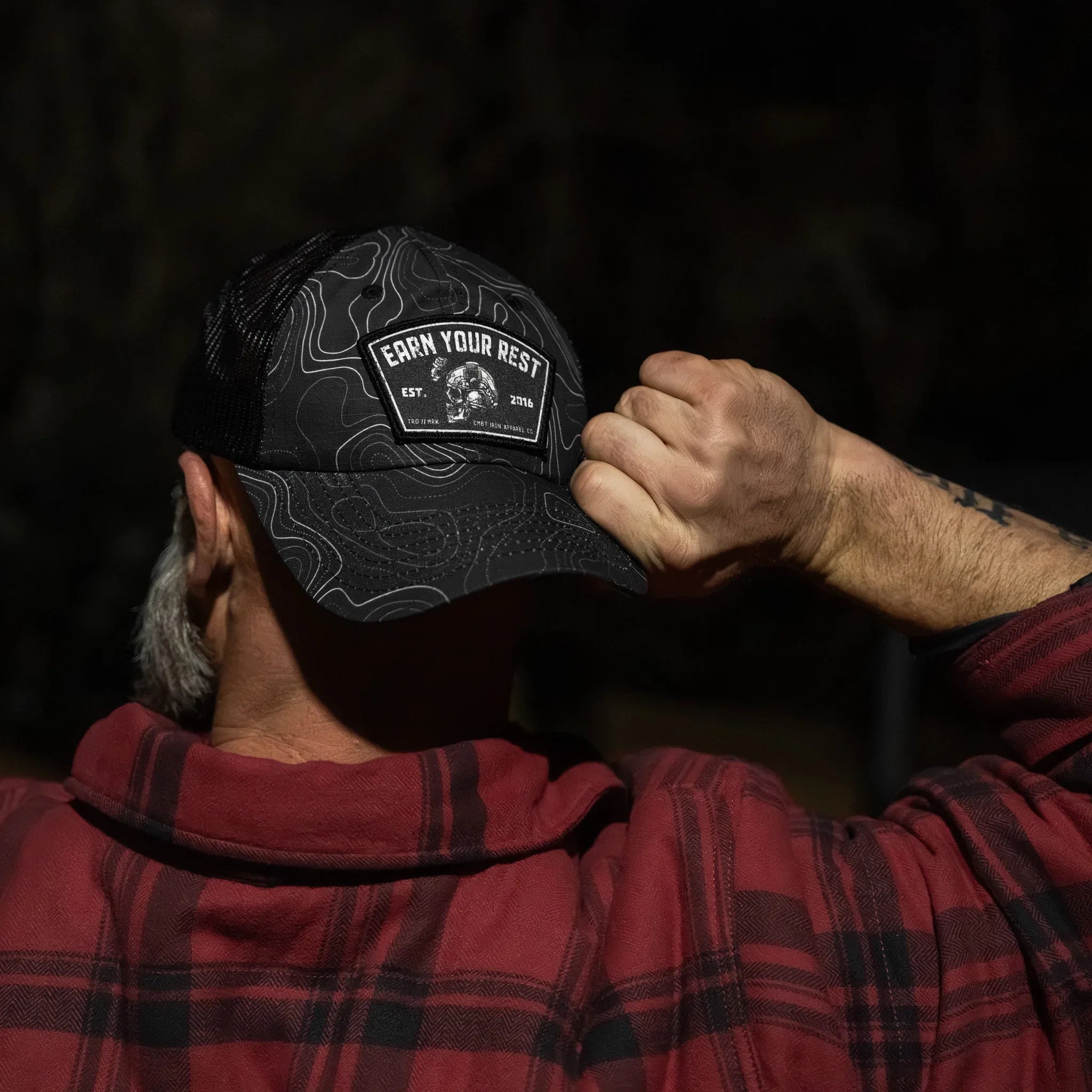 Earn Your Rest Patch Tactical Ripstop Mesh Snapback Hat - Combat Iron Apparel Co.
