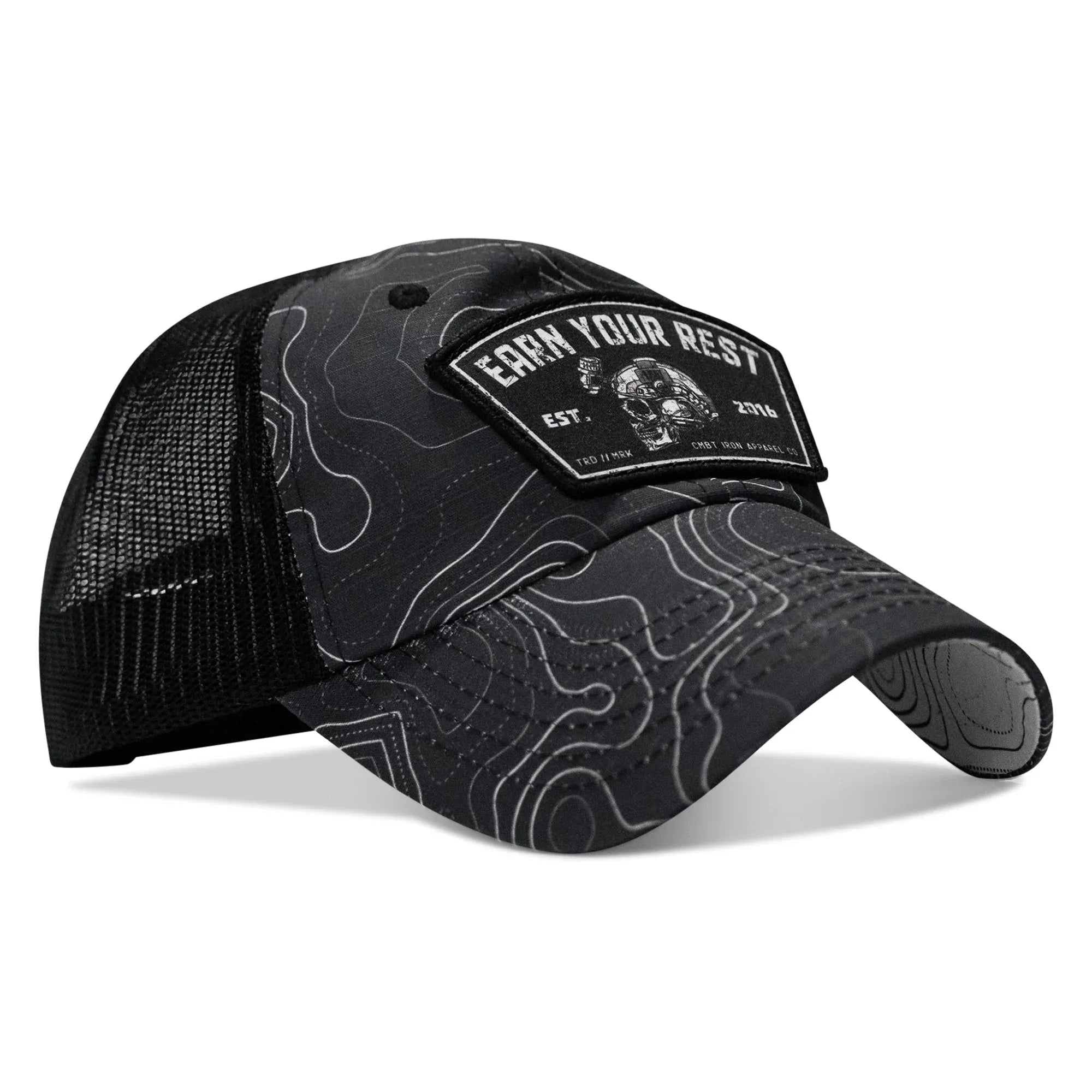 Earn Your Rest Patch Tactical Ripstop Mesh Snapback Hat - Combat Iron Apparel Co.
