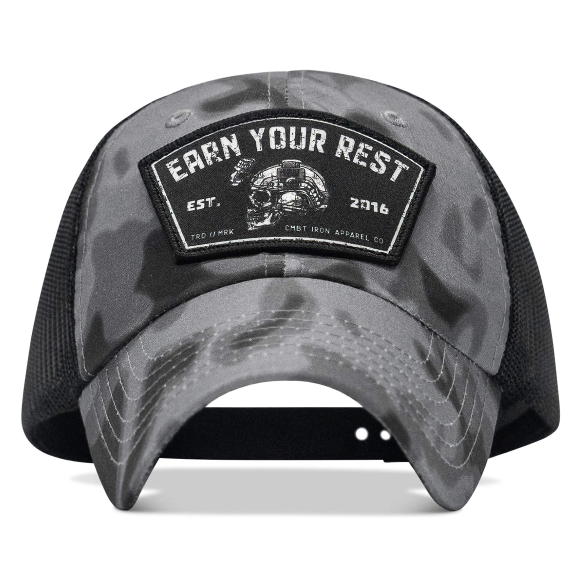 Earn Your Rest Patch Tactical Ripstop Mesh Snapback Hat - Combat Iron Apparel Co.