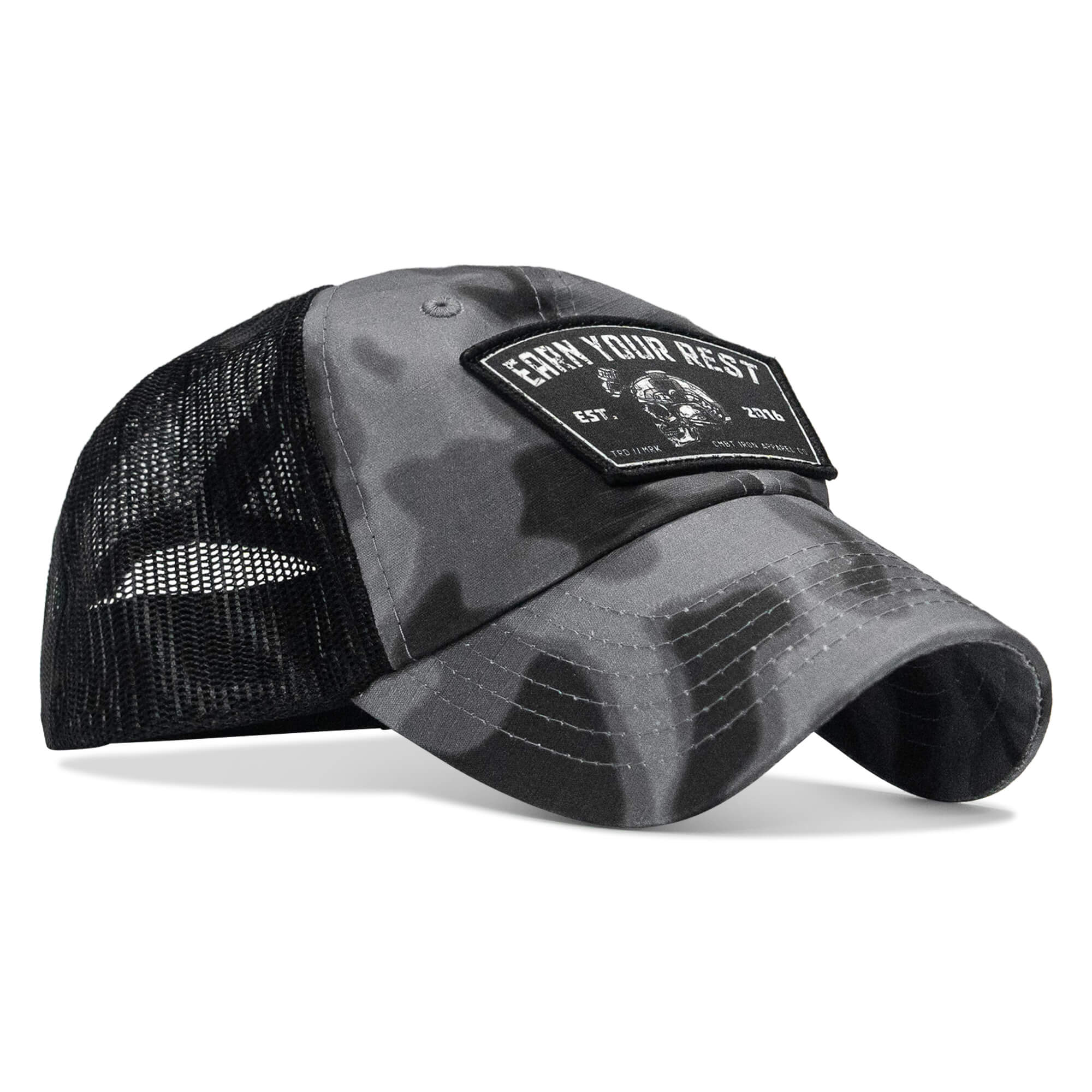 Earn Your Rest Patch Tactical Ripstop Mesh Snapback Hat - Combat Iron Apparel Co.