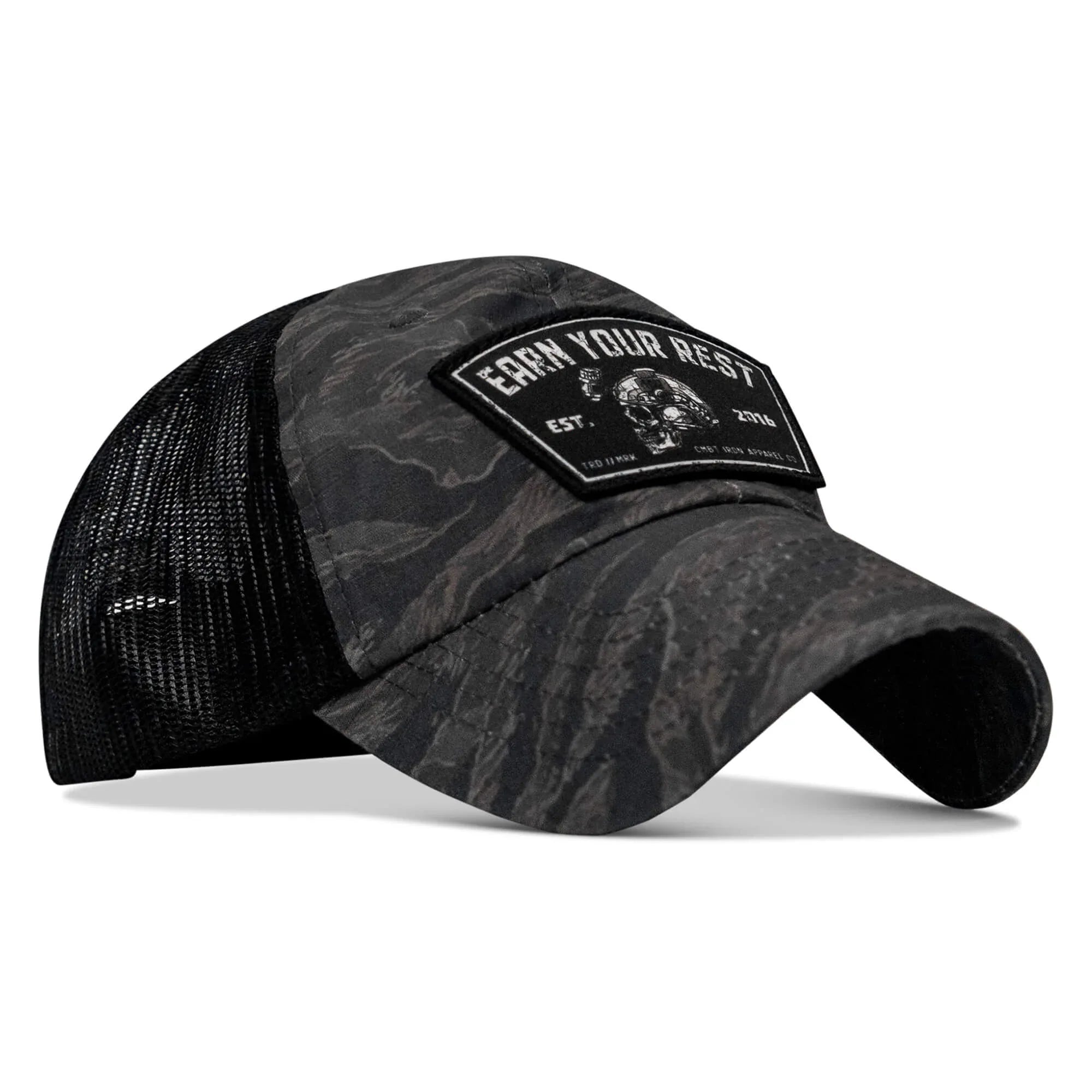 Earn Your Rest Patch Tactical Ripstop Mesh Snapback Hat - Combat Iron Apparel Co.