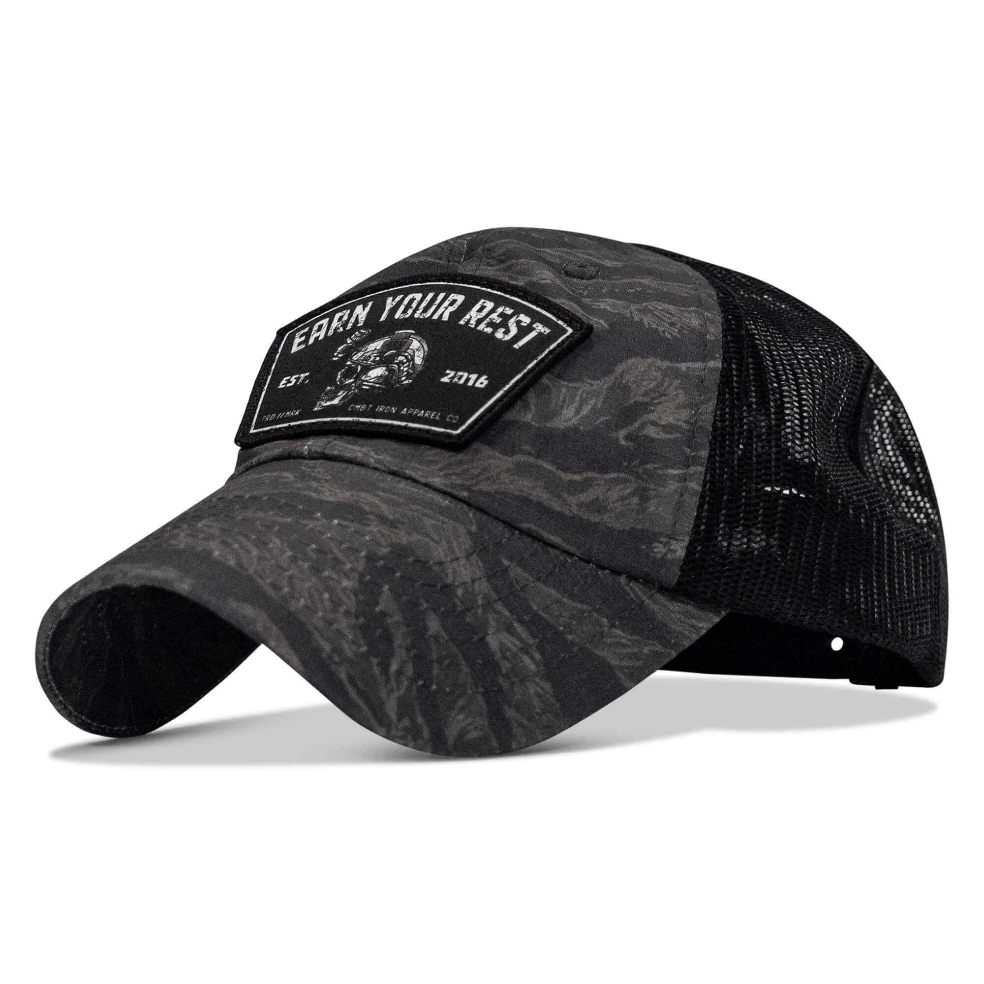 Earn Your Rest Patch Tactical Ripstop Mesh Snapback Hat - Combat Iron Apparel Co.