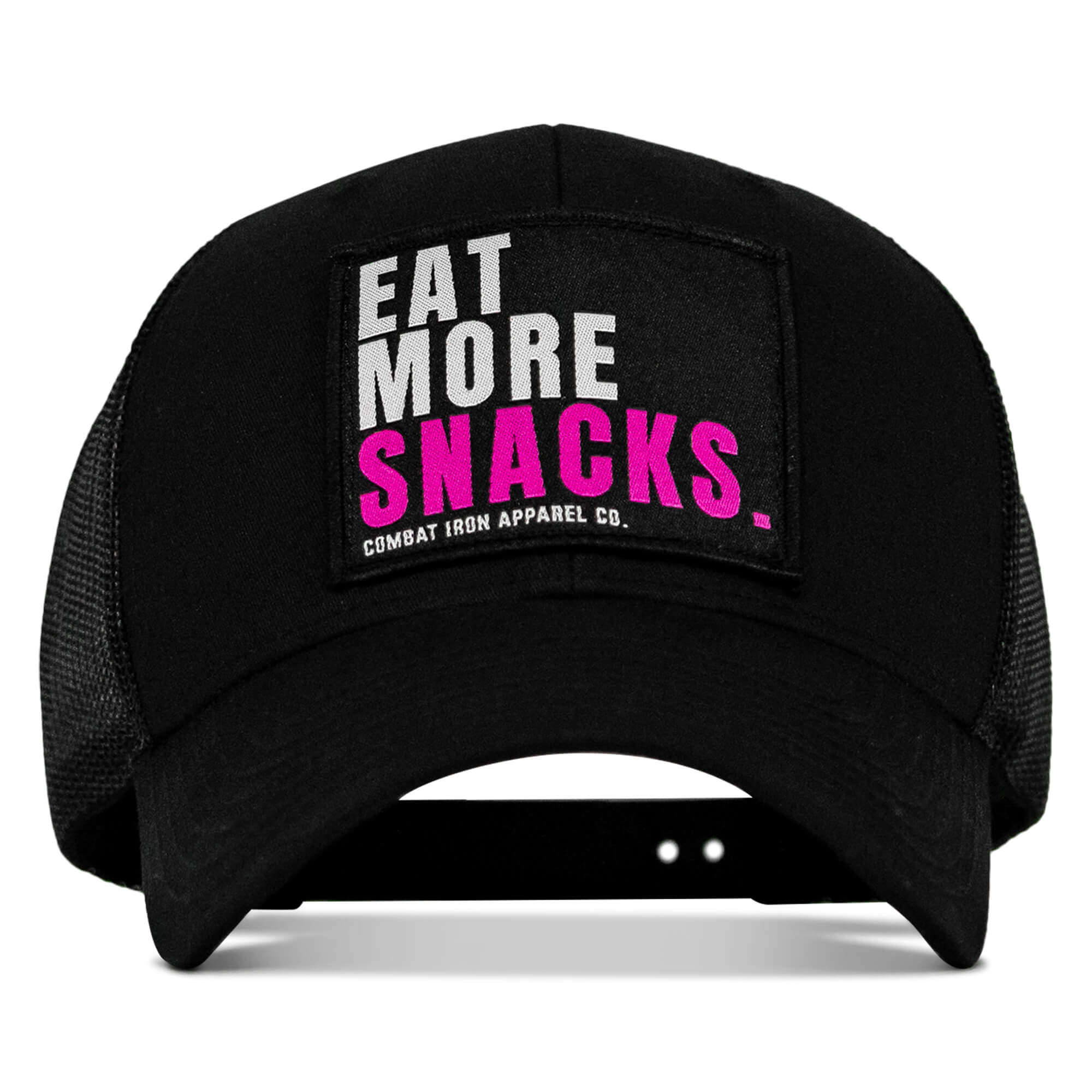 Eat More Snacks Patch Snapback Hat - Combat Iron Apparel Co.