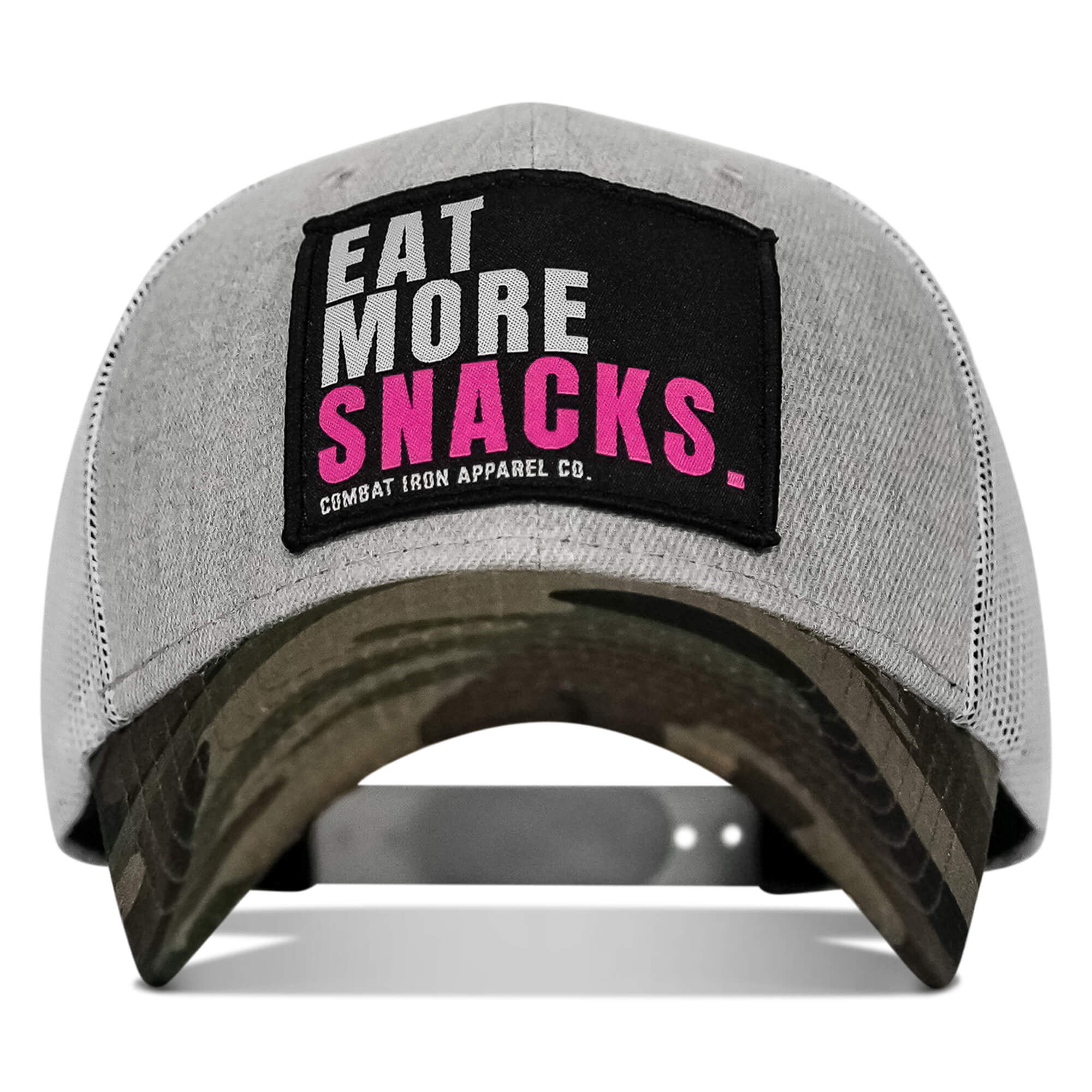 Eat More Snacks Patch Snapback Hat - Combat Iron Apparel Co.