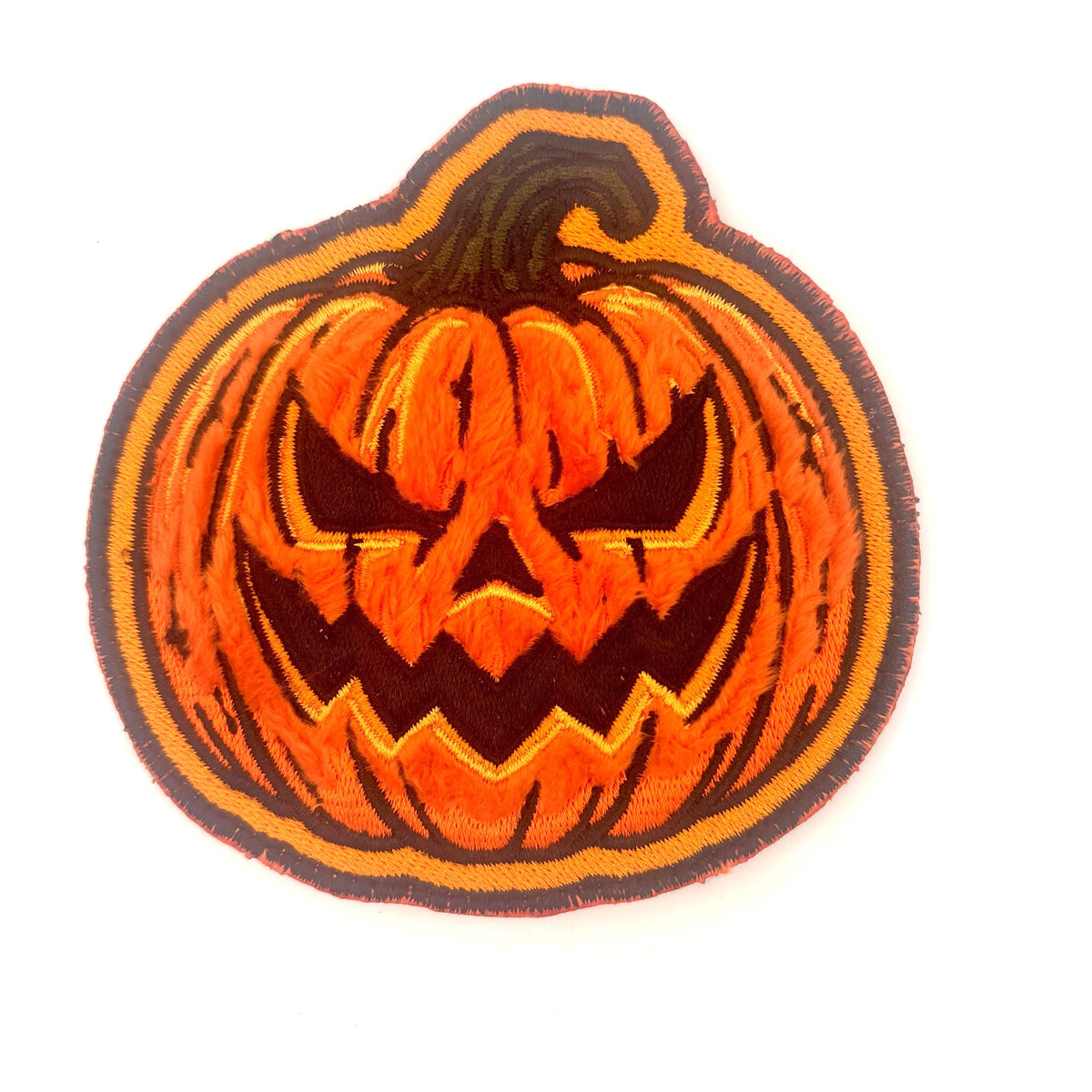 The Gourdfather - Fuzzy Pumpkin - 4" Embroidered Patch