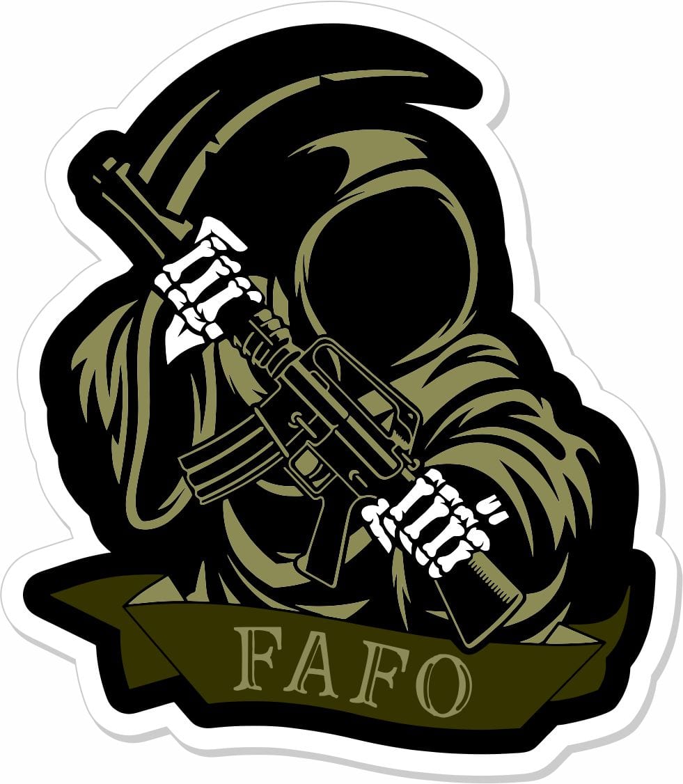 Tactical Gear Junkie Stickers FAFO Reaper - 4" Sticker