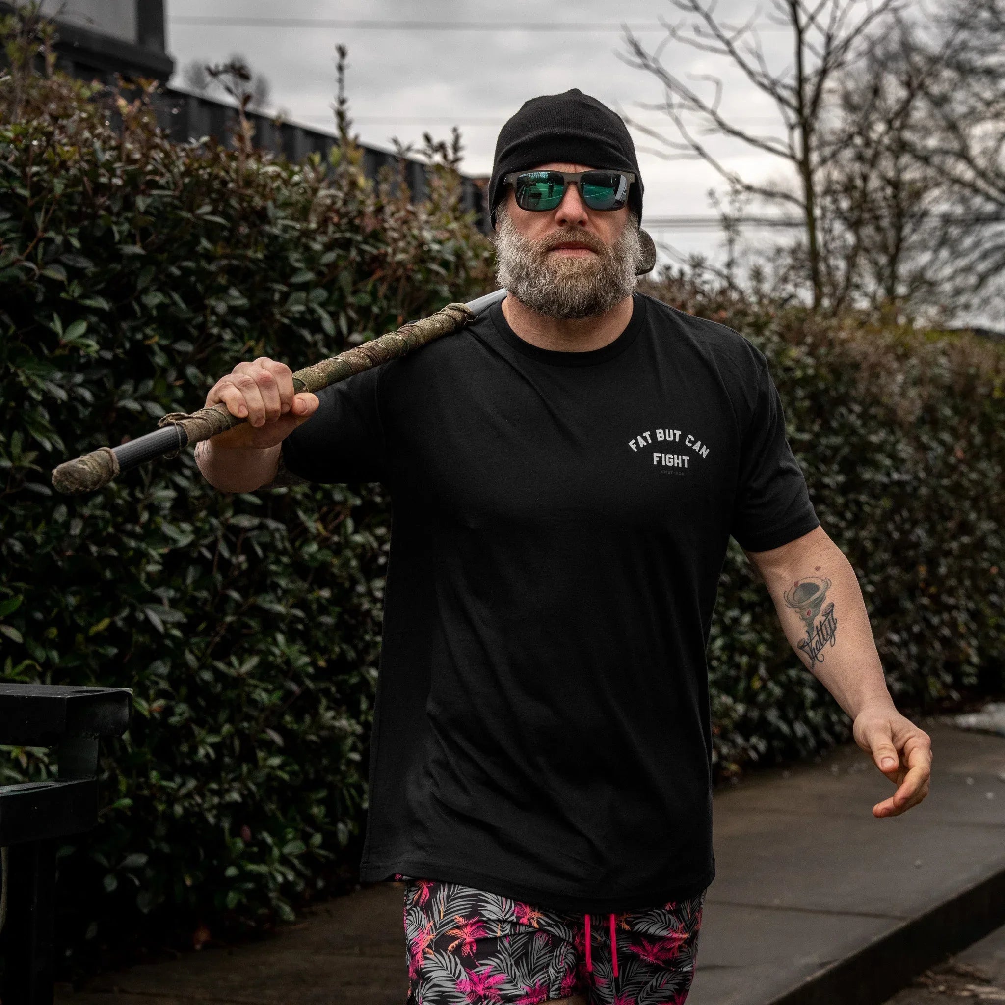 Fat But Can Fight Men's T-Shirt - Combat Iron Apparel Co.