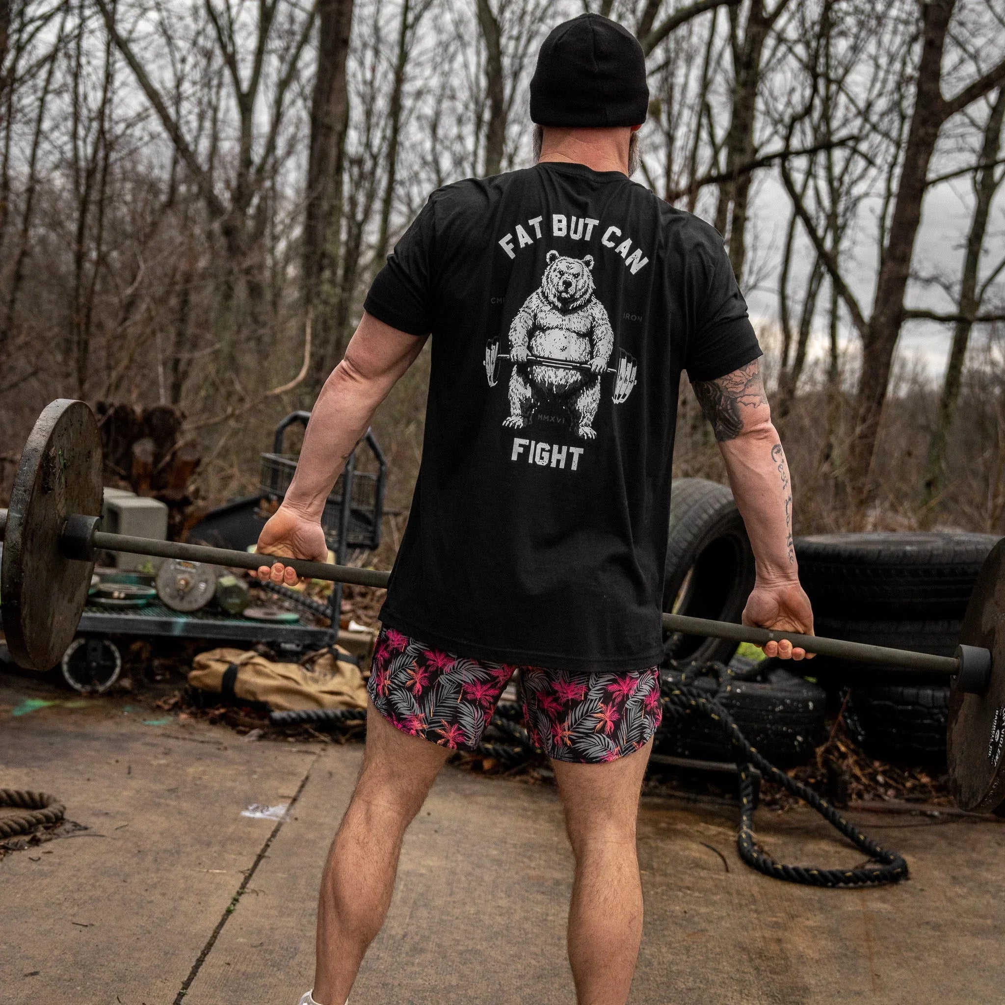 Fat But Can Fight Men's T-Shirt - Combat Iron Apparel Co.