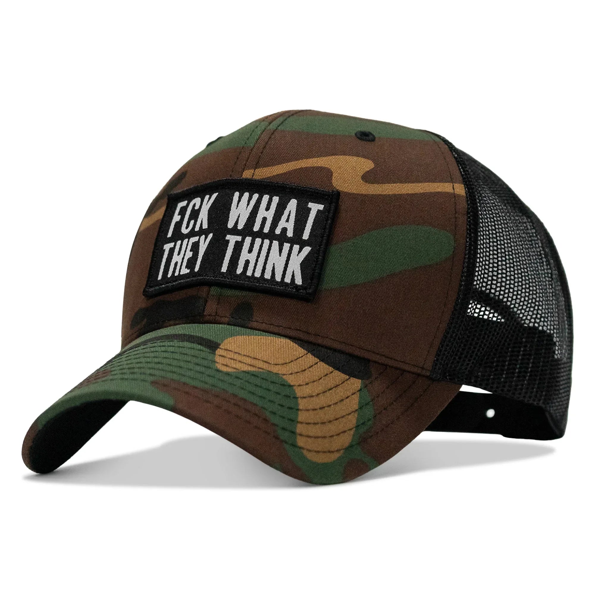 FCK What They Think Patch Snapback Hat - Combat Iron Apparel Co.