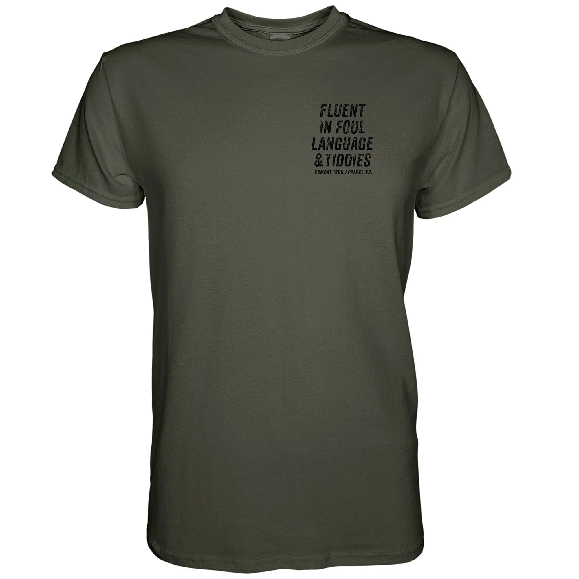 Fluent In Foul Language and Tiddies Men's T-Shirt - Combat Iron Apparel Co.