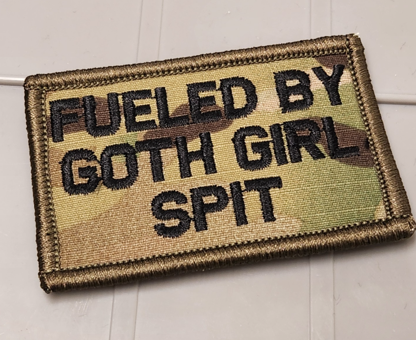 ASOS - Fueled By Goth Girl Spit - 2x3 Patch - Multicam w/Black