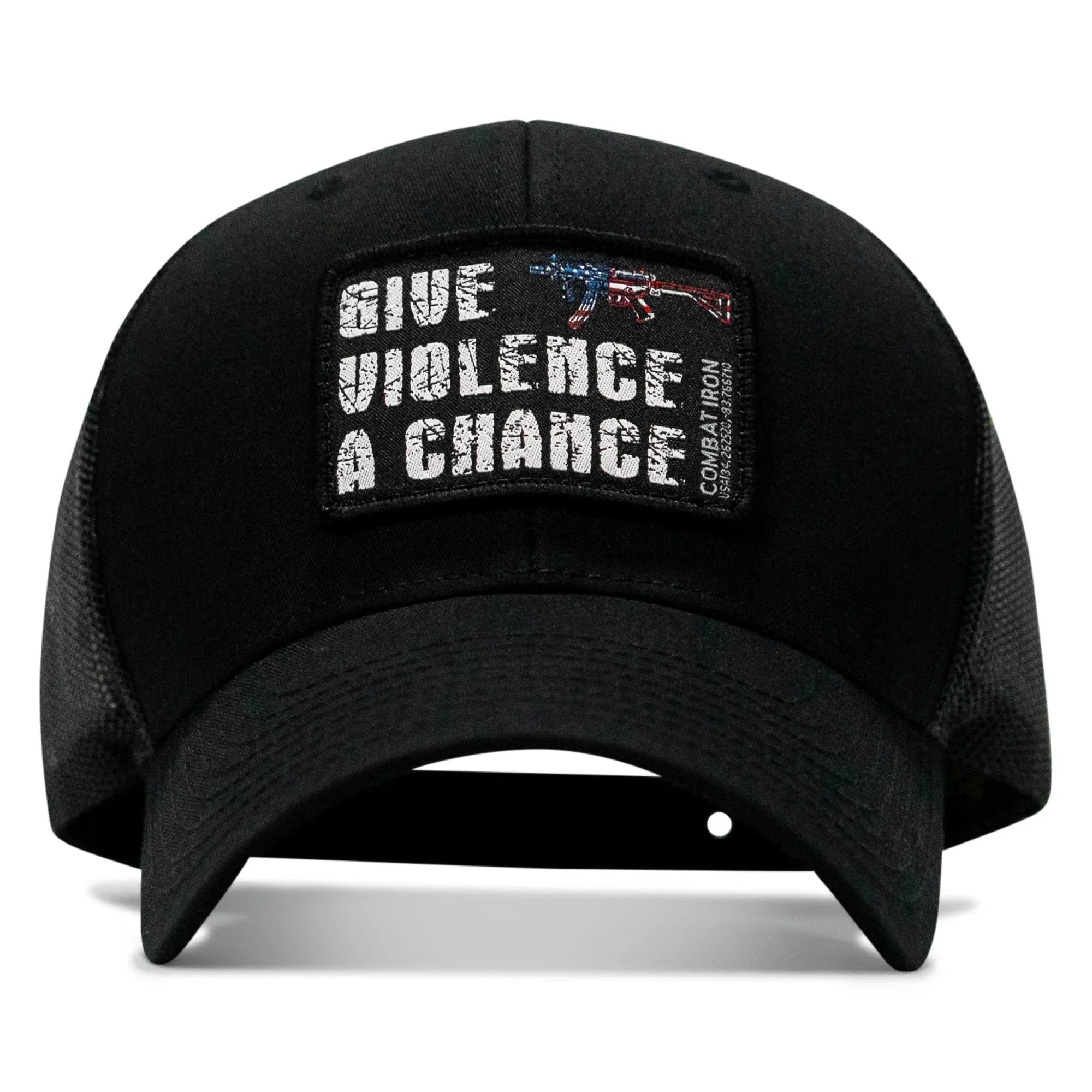 Give Violence A Chance Patch Snapback - Combat Iron Apparel Co.