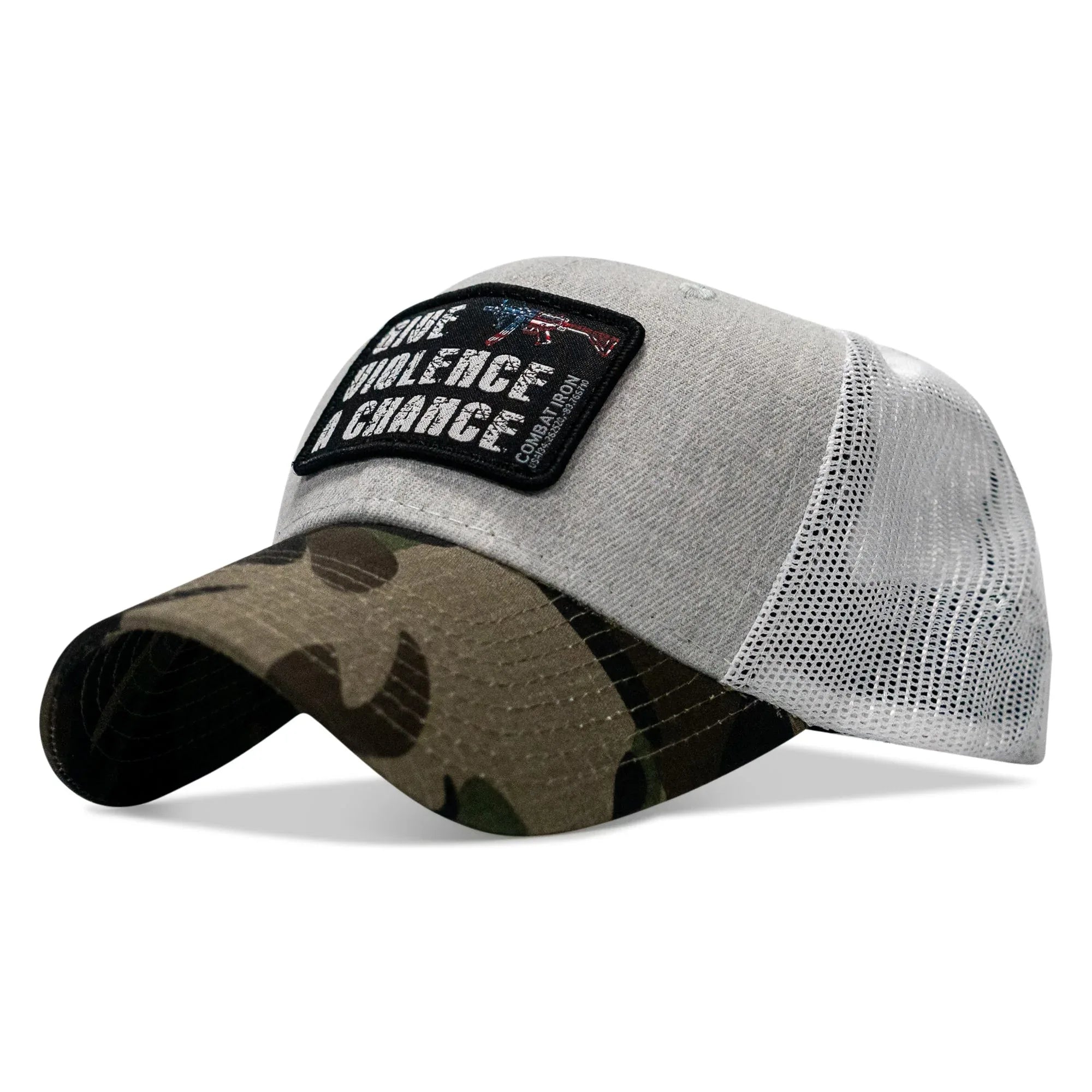 Give Violence A Chance Patch Snapback - Combat Iron Apparel Co.
