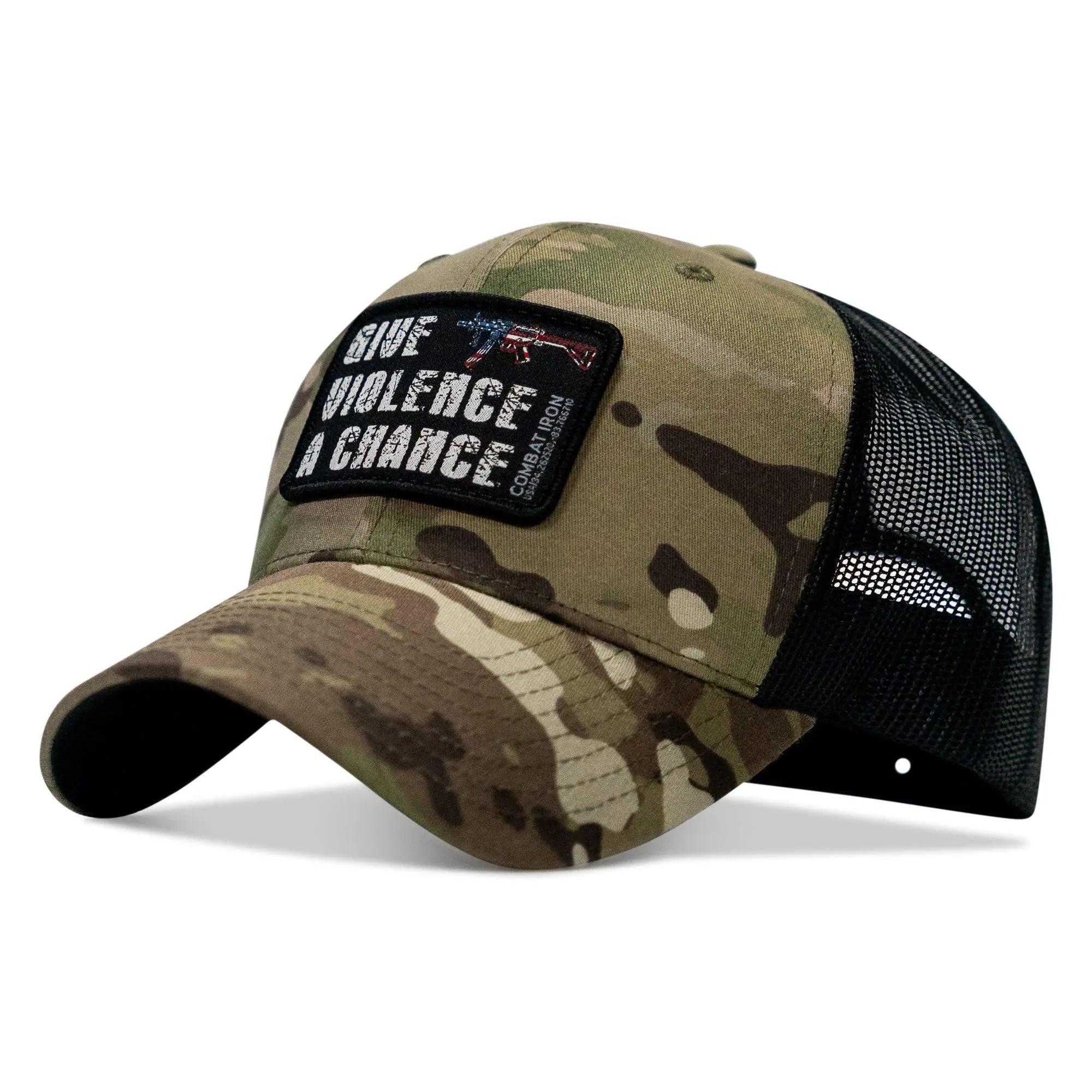 Give Violence A Chance Patch Snapback - Combat Iron Apparel Co.