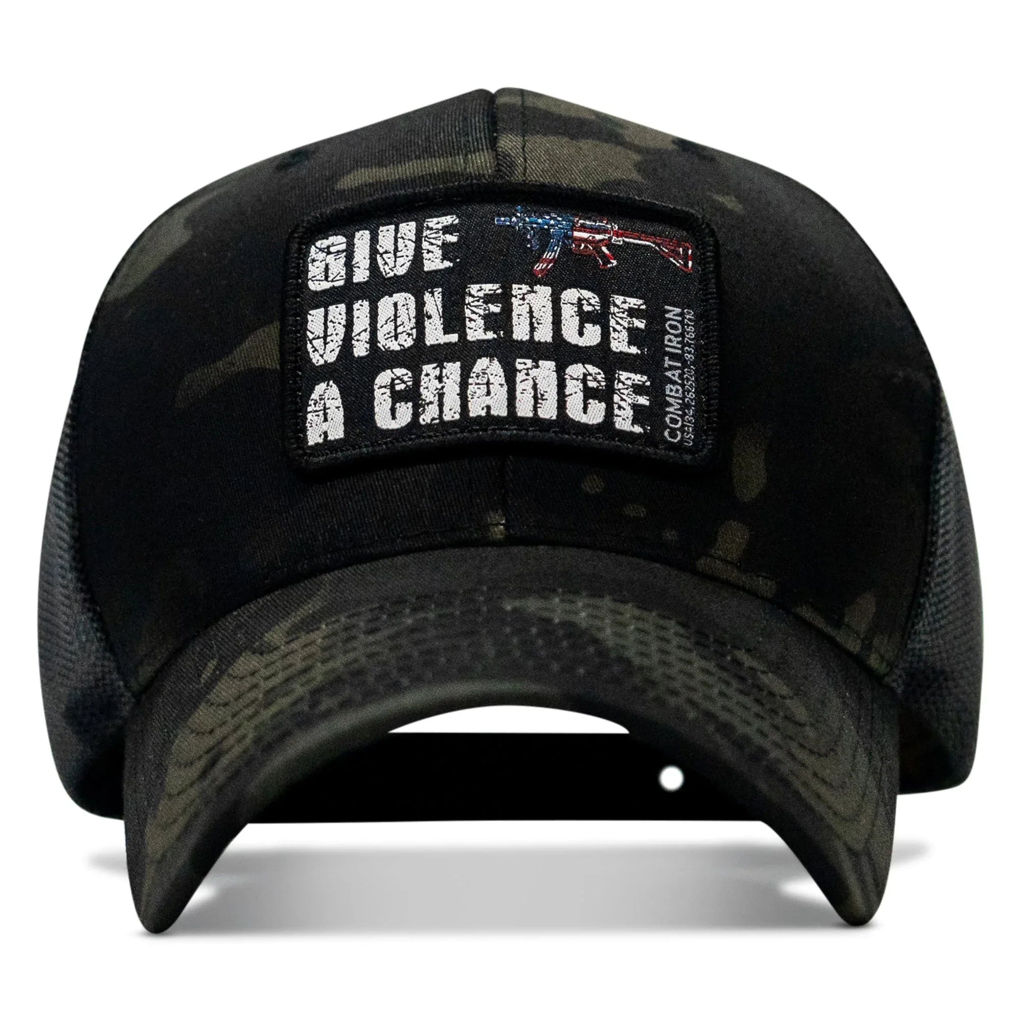 Give Violence A Chance Patch Snapback - Combat Iron Apparel Co.