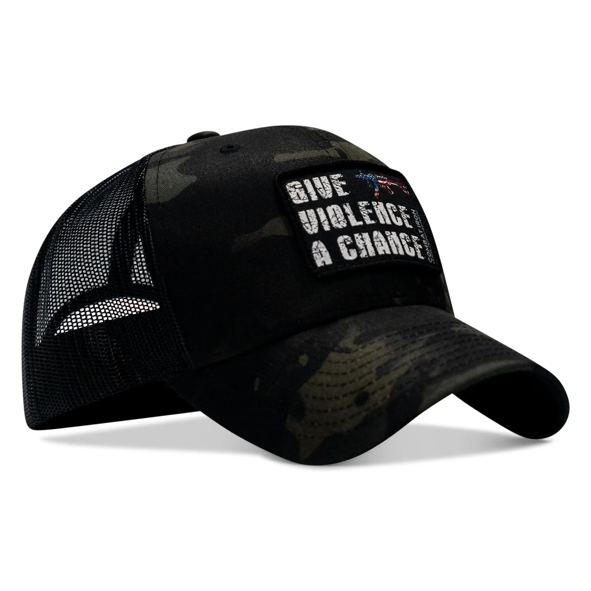 Give Violence A Chance Patch Snapback - Combat Iron Apparel Co.