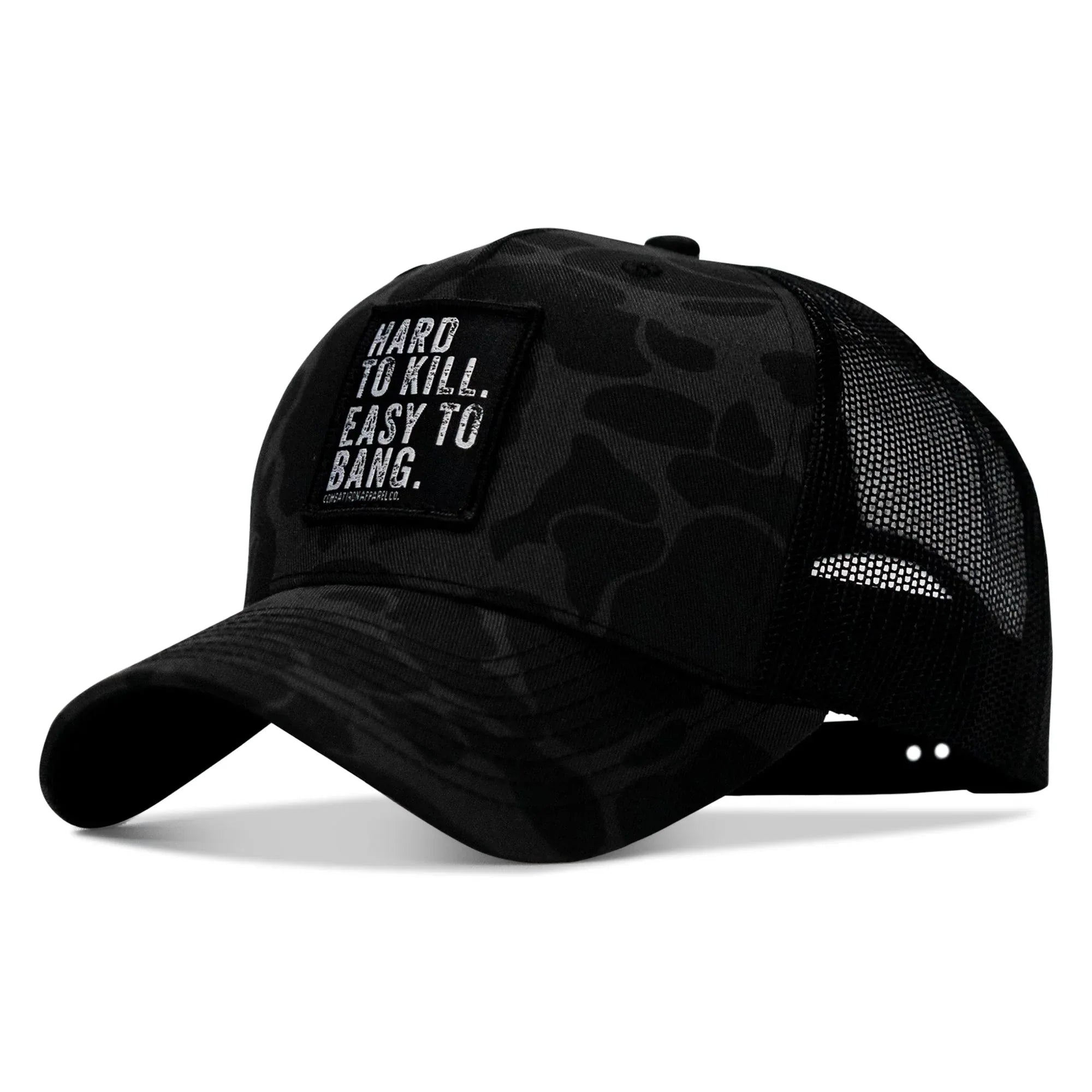 Hard to Kill. Easy to Bang. Patch Snapback Hat - Combat Iron Apparel Co.