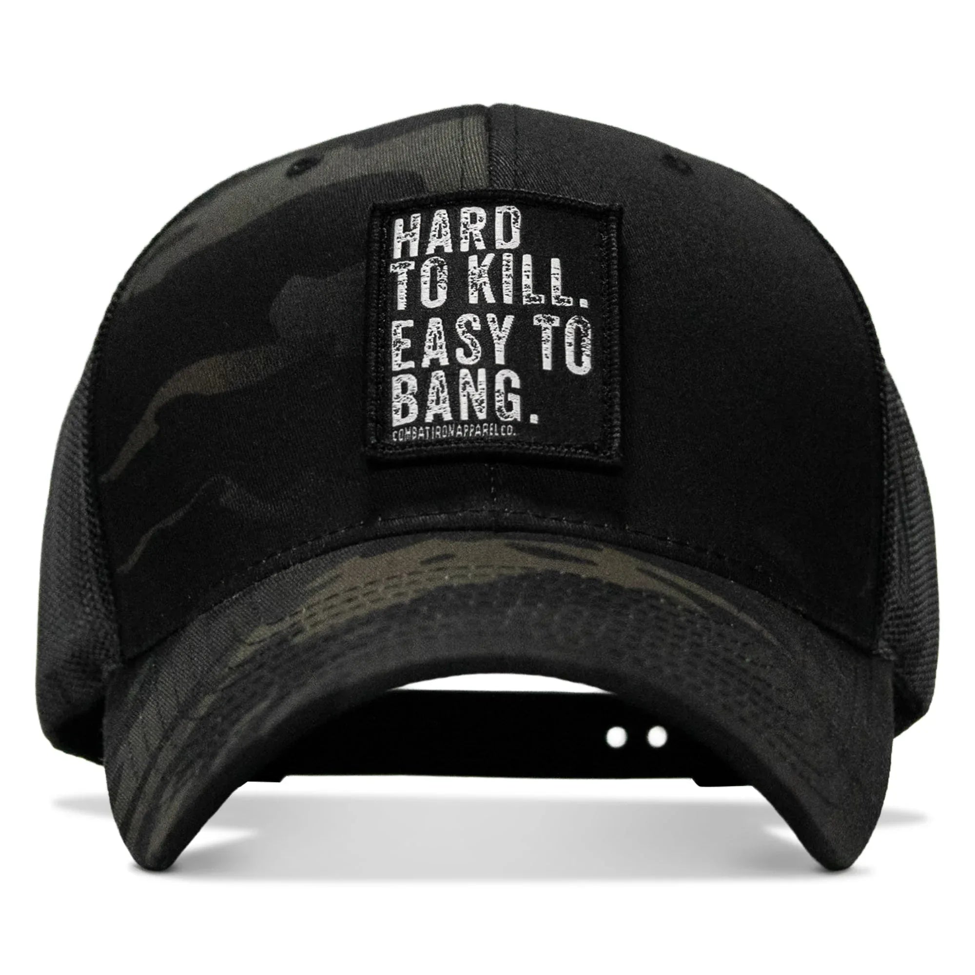 Hard to Kill. Easy to Bang. Patch Snapback Hat - Combat Iron Apparel Co.