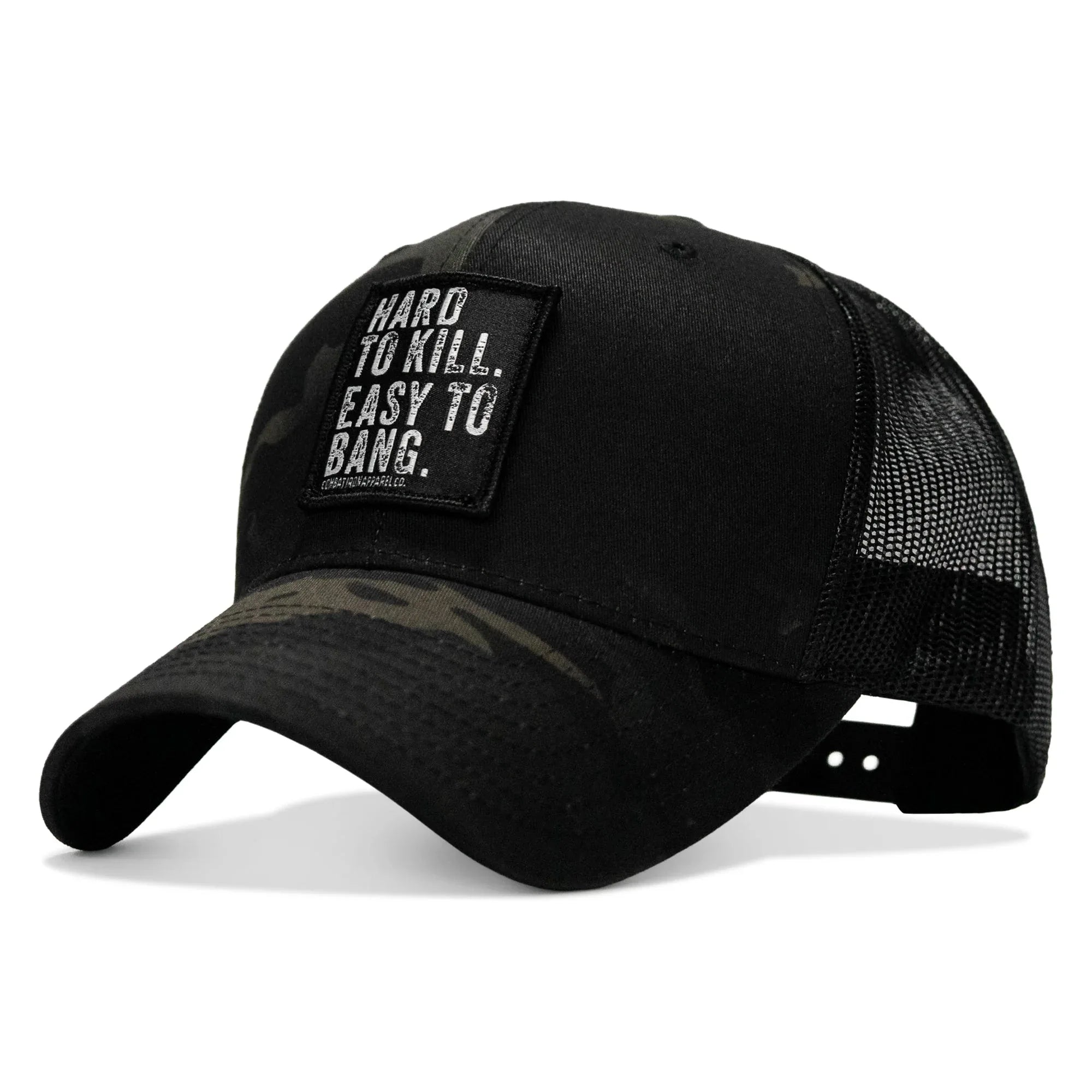 Hard to Kill. Easy to Bang. Patch Snapback Hat - Combat Iron Apparel Co.
