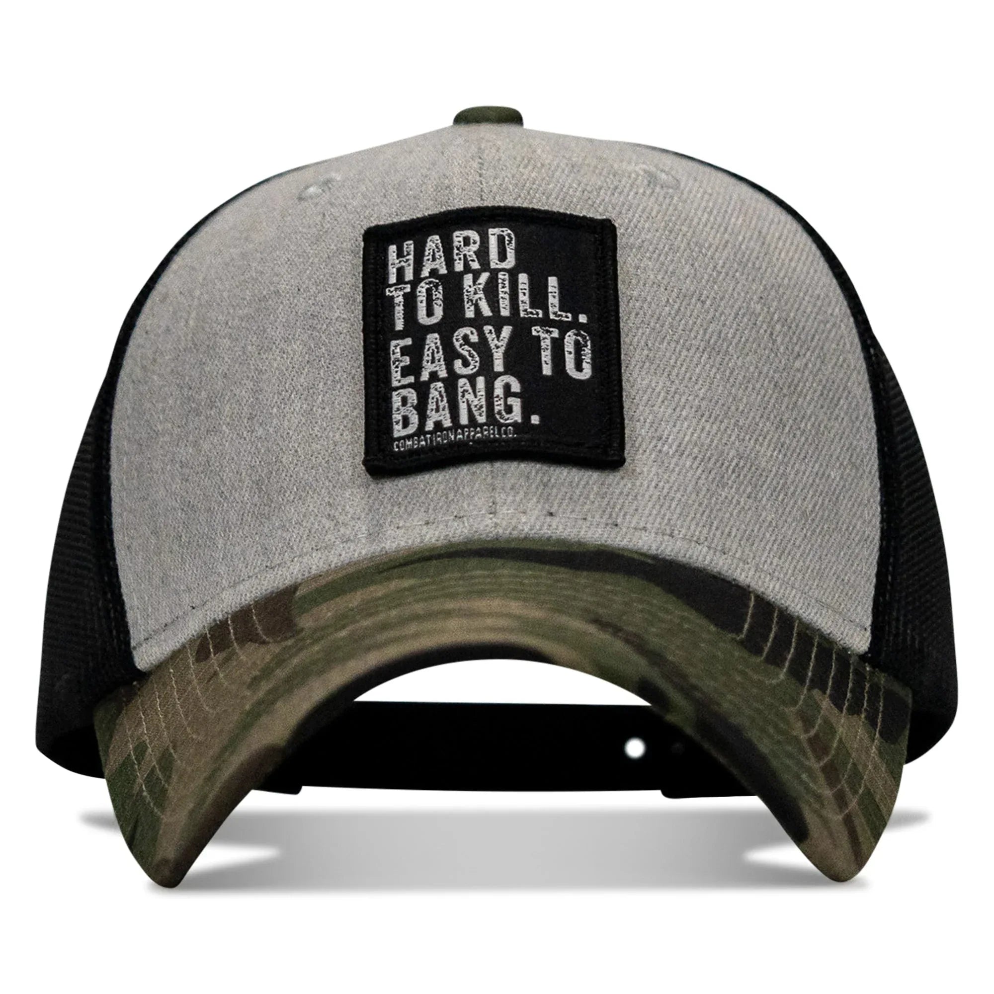 Hard to Kill. Easy to Bang. Patch Snapback Hat - Combat Iron Apparel Co.