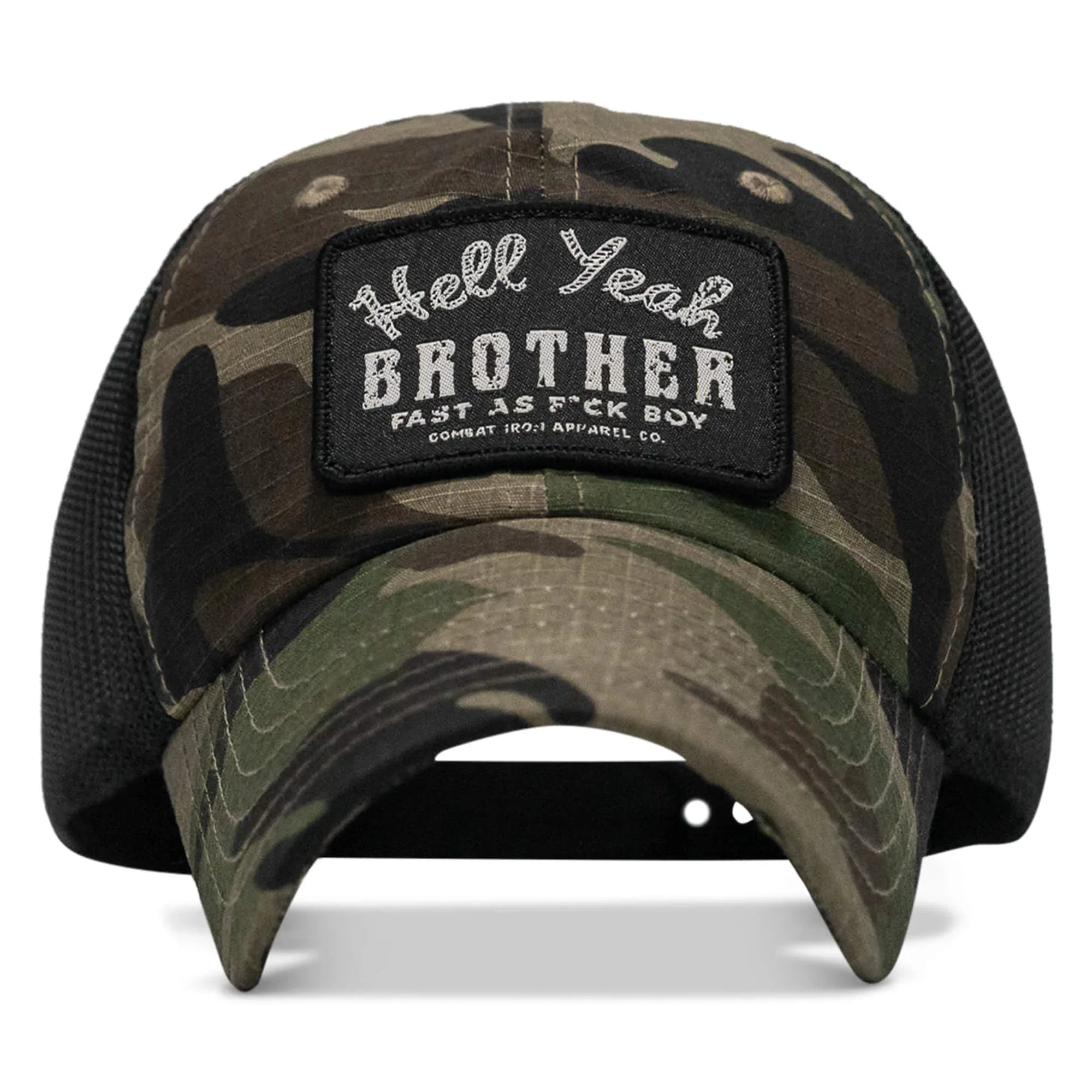 Hell Yeah Brother Patch Tactical Ripstop Mesh Snapback Hat - Combat Iron Apparel Co.