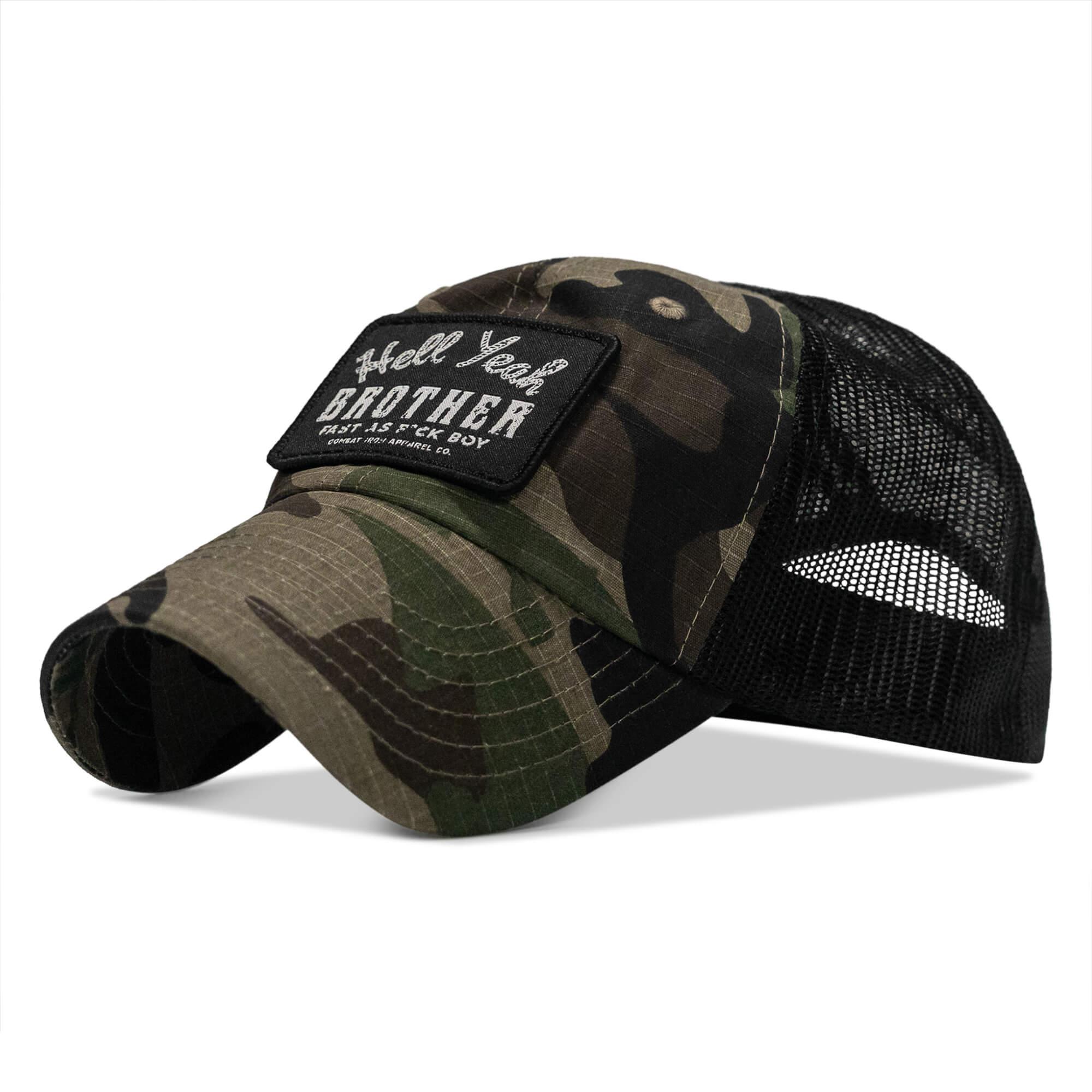 Hell Yeah Brother Patch Tactical Ripstop Mesh Snapback Hat - Combat Iron Apparel Co.