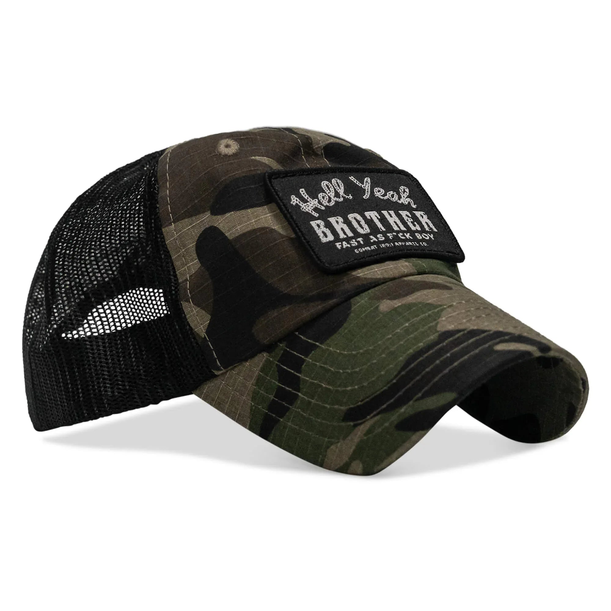 Hell Yeah Brother Patch Tactical Ripstop Mesh Snapback Hat - Combat Iron Apparel Co.