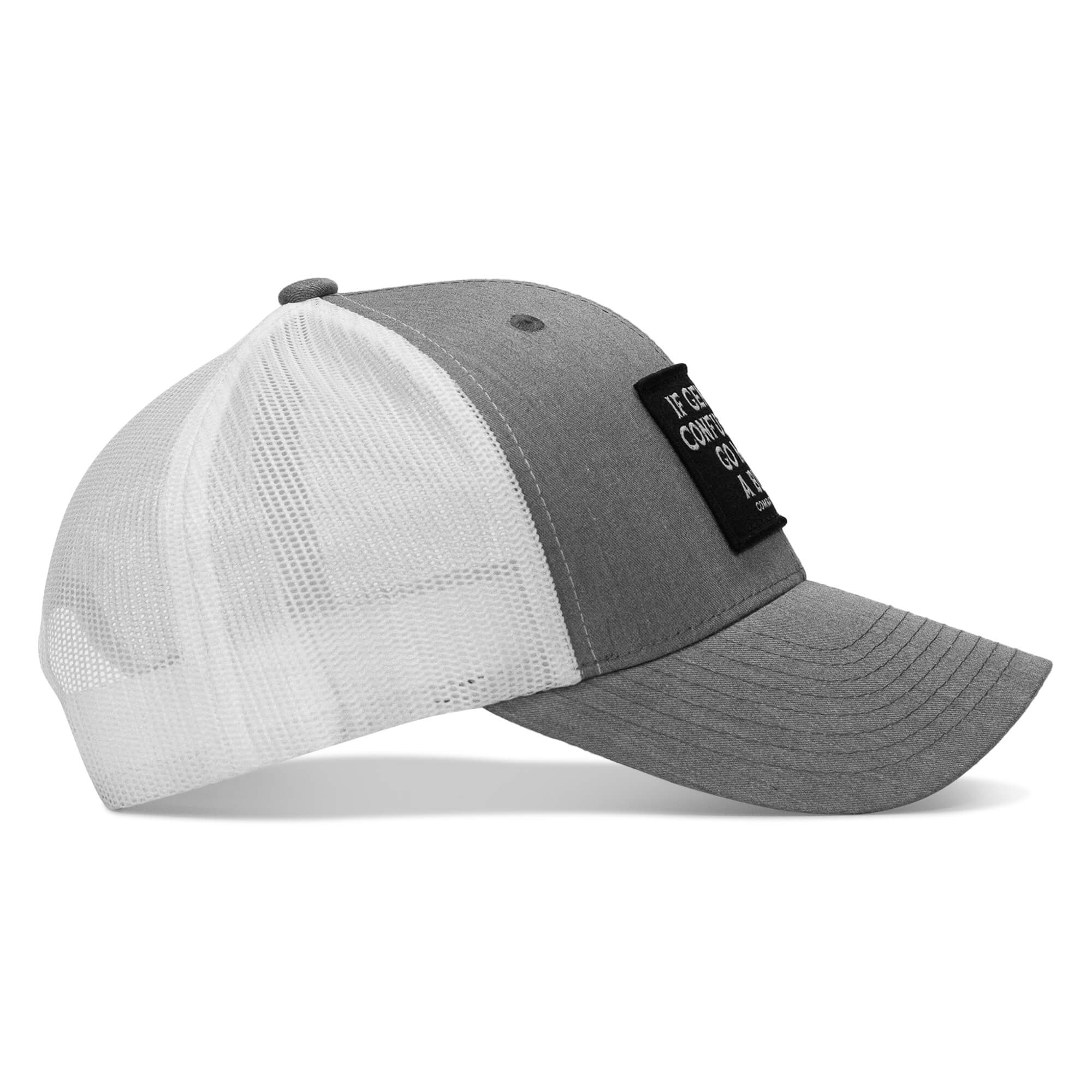 If Genders Confuse You, Go Milk A Bull Patch Snapback Hat - Combat Iron Apparel Co.