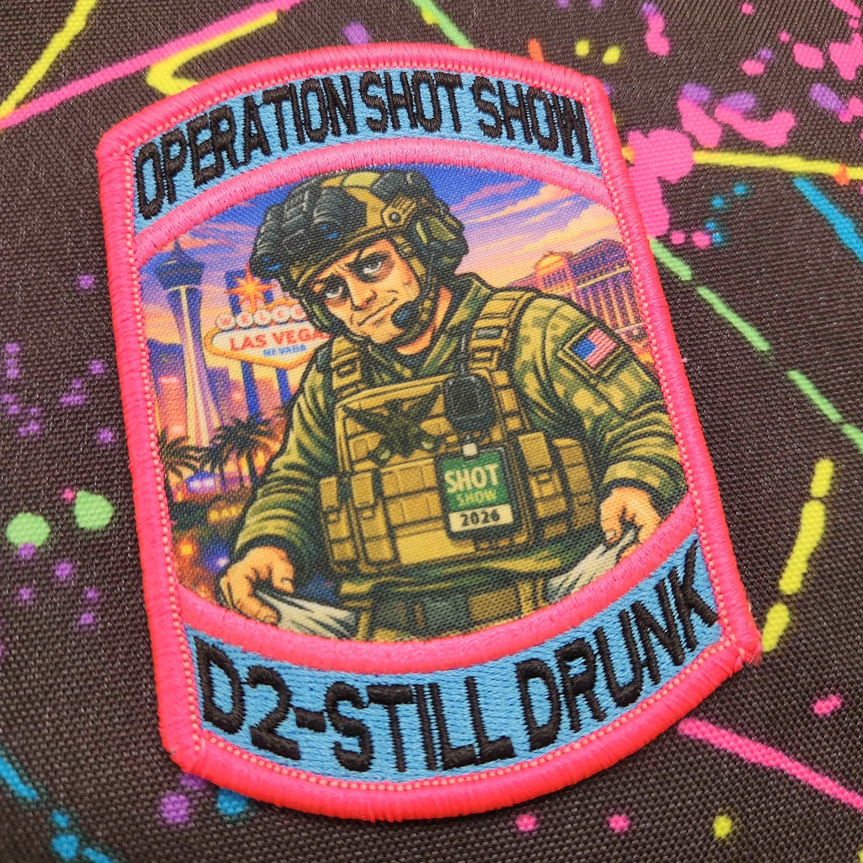 Operation Shot Show - D2 - Still Drunk - Subroidery Patch