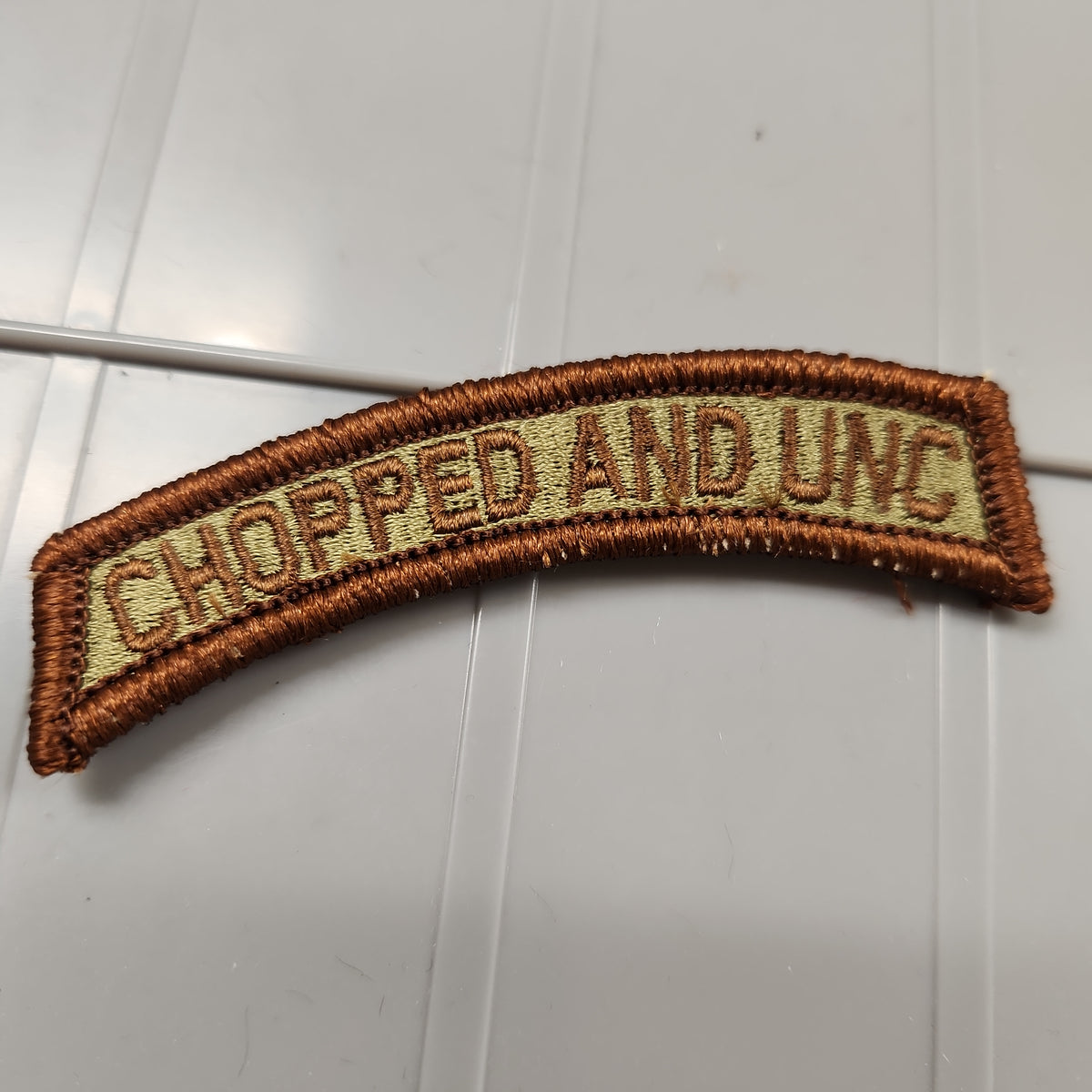 Custom Text Patch Fully Embroidered USAF OCP/Spice - Long Tab
