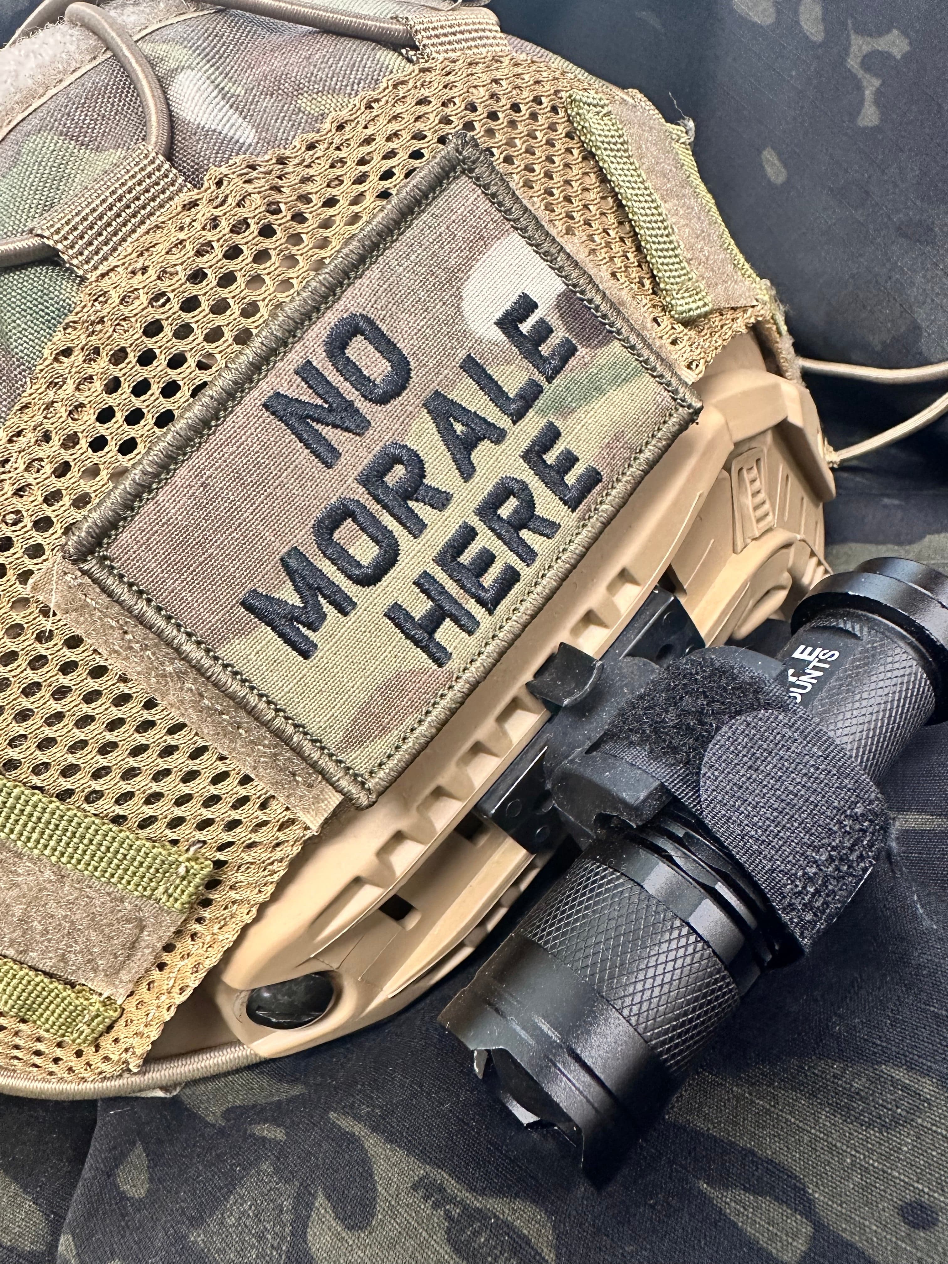 Tactical Gear Junkie Patches No Morale Here - 2x3 Patch