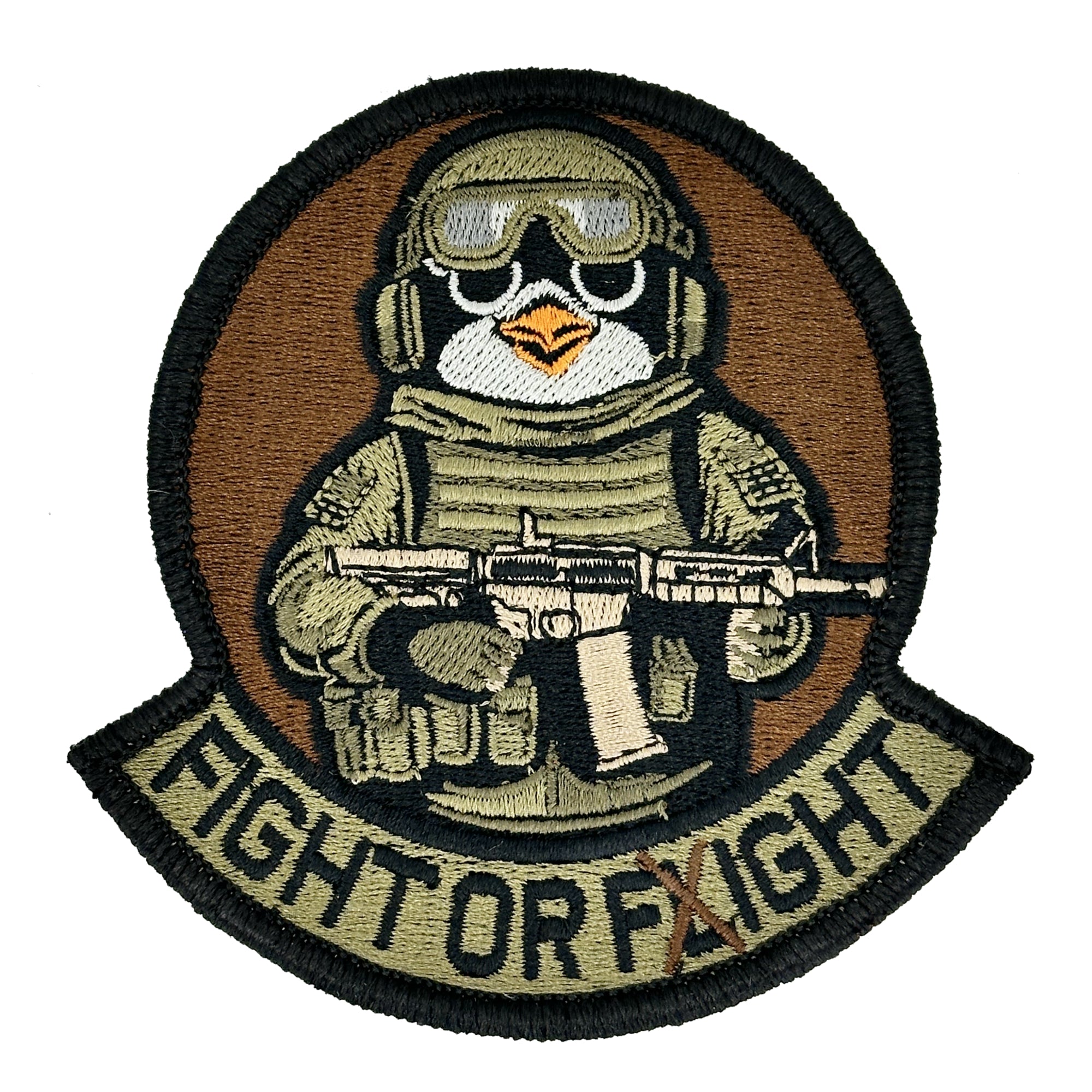 January 2024 POTM - Tactical Penguin Fight or Fight- 4" Patch OCP THEME
