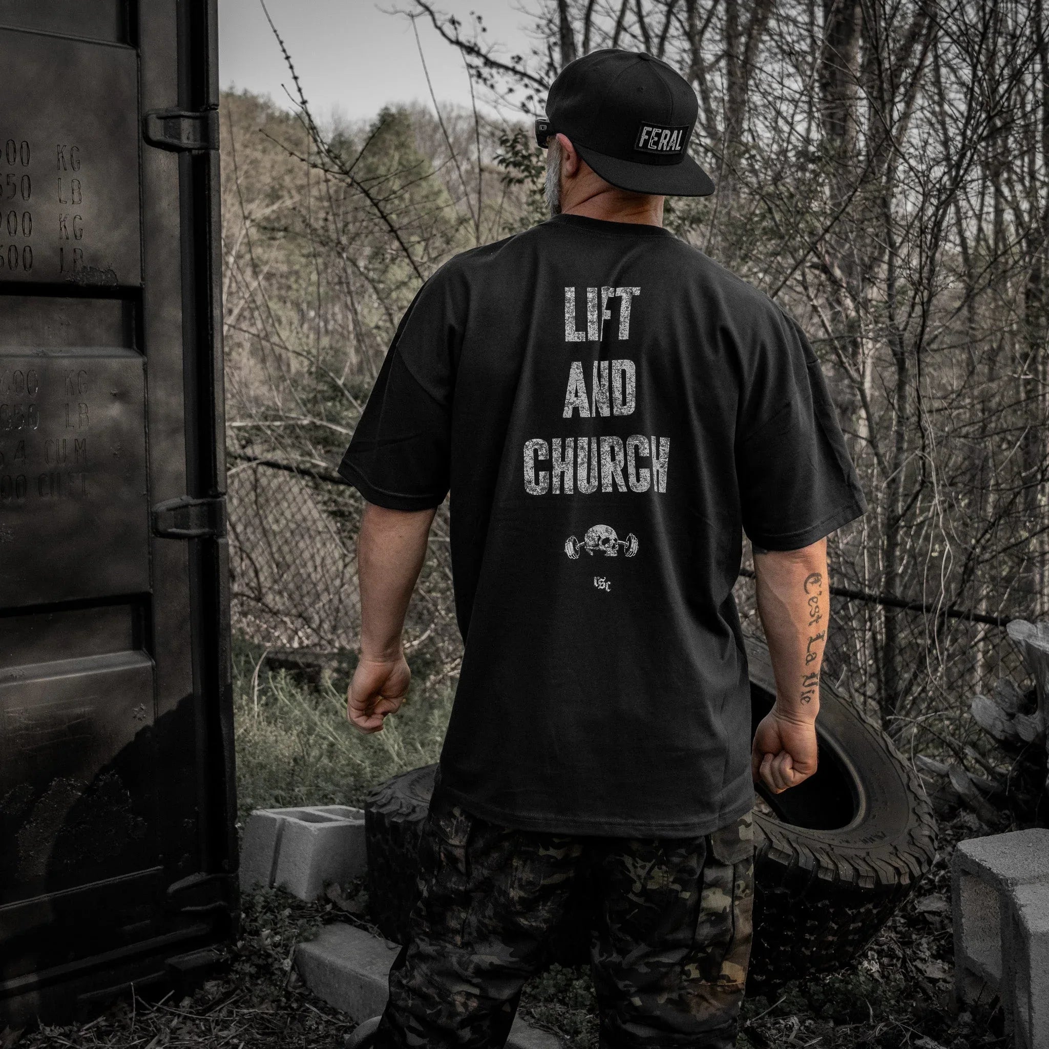 Lift And Church Men's T-Shirt - Combat Iron Apparel Co.