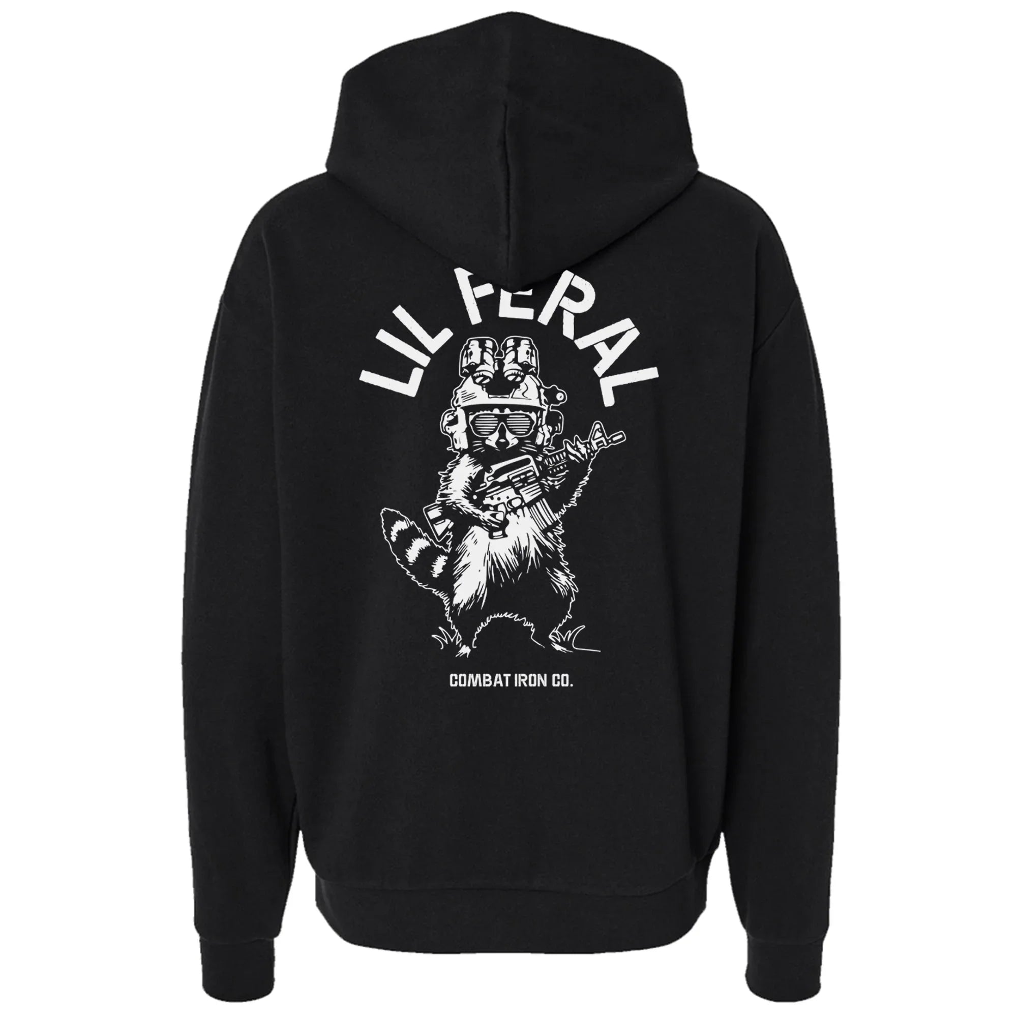 Lil Feral Raccoon Men's Hoodie - Combat Iron Apparel Co.